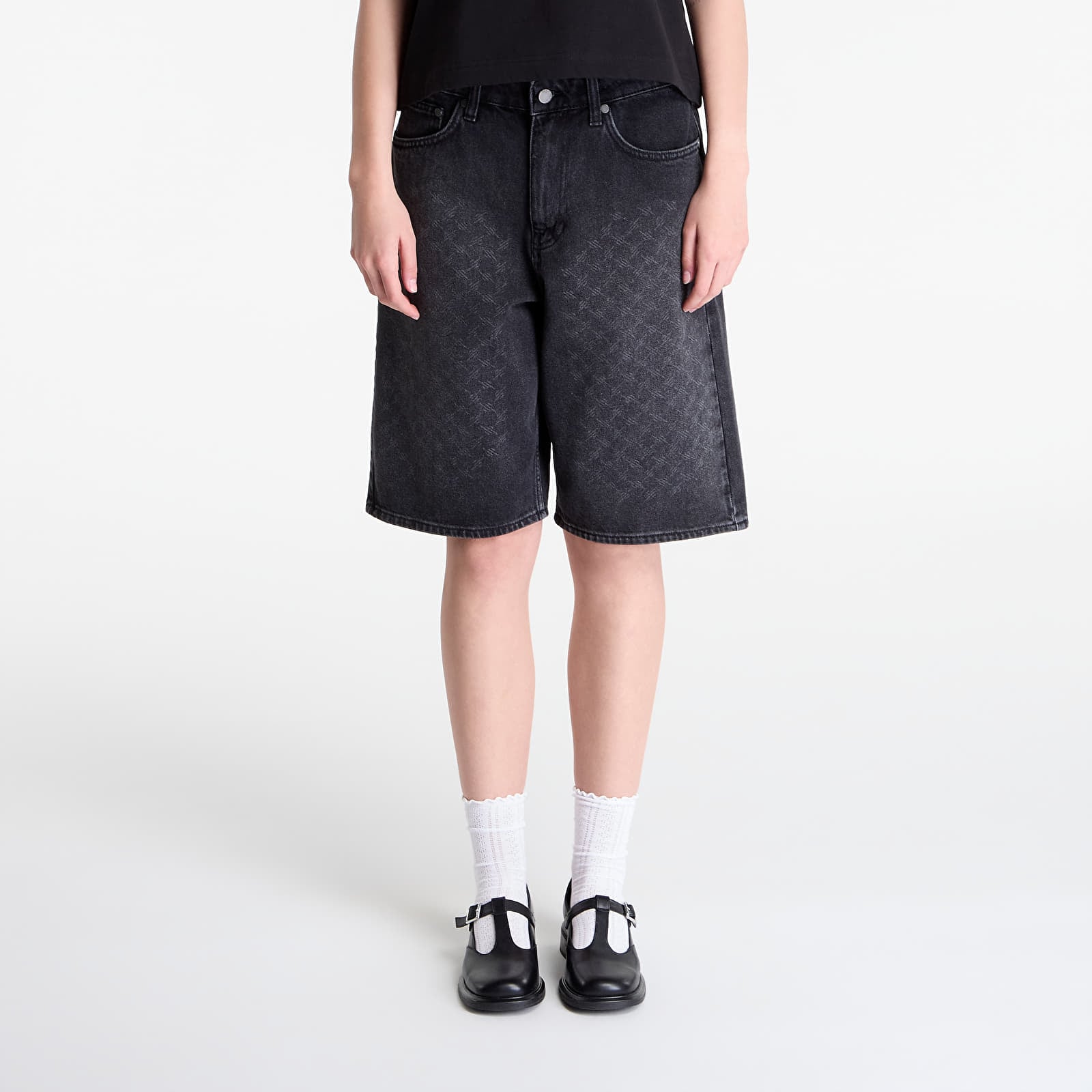 Shorts Daily Paper Laser Monogram Denim Shorts V2 Black