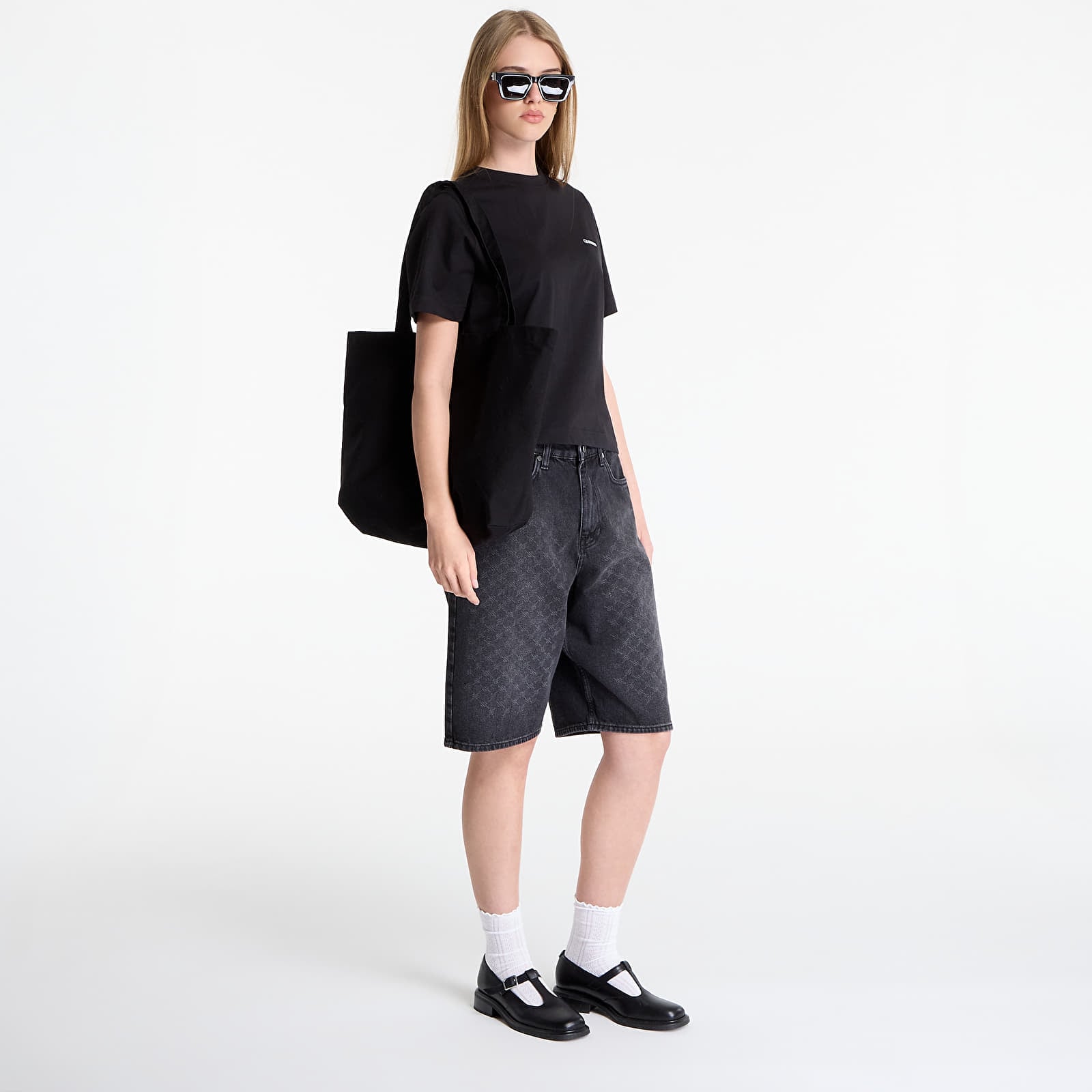 Shorts Daily Paper Laser Monogram Denim Shorts V2 Black