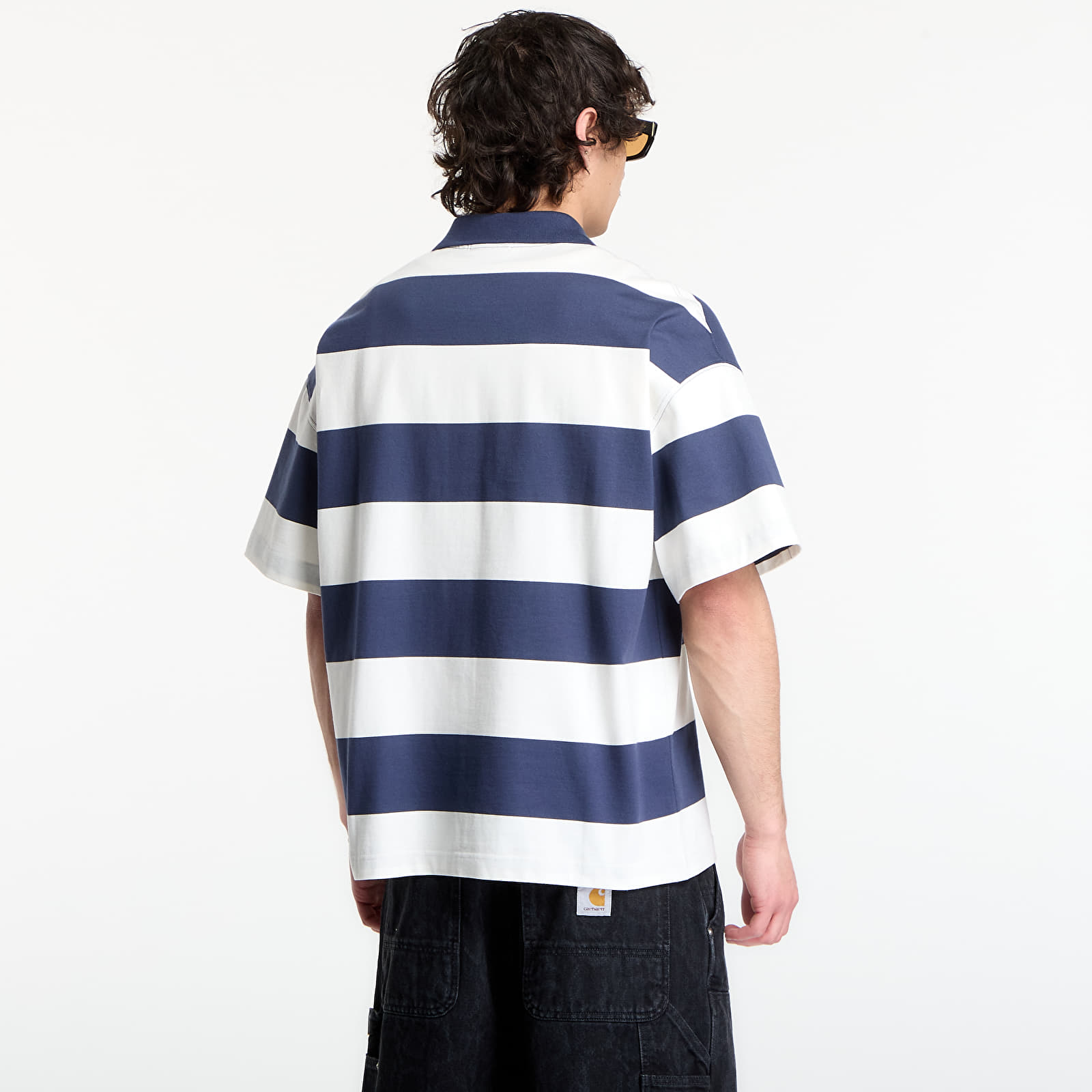 T-Shirts Männer Carhartt WIP S/S Delray Polo UNISEX Delray Stripe/ Blue