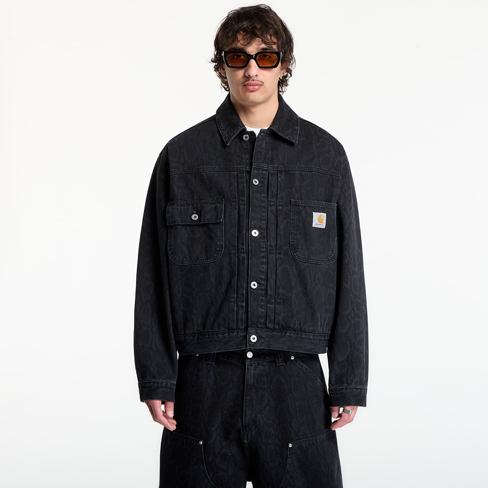 Muške jakne Carhartt WIP Belmar Jacket UNISEX Snake Camo/ Black