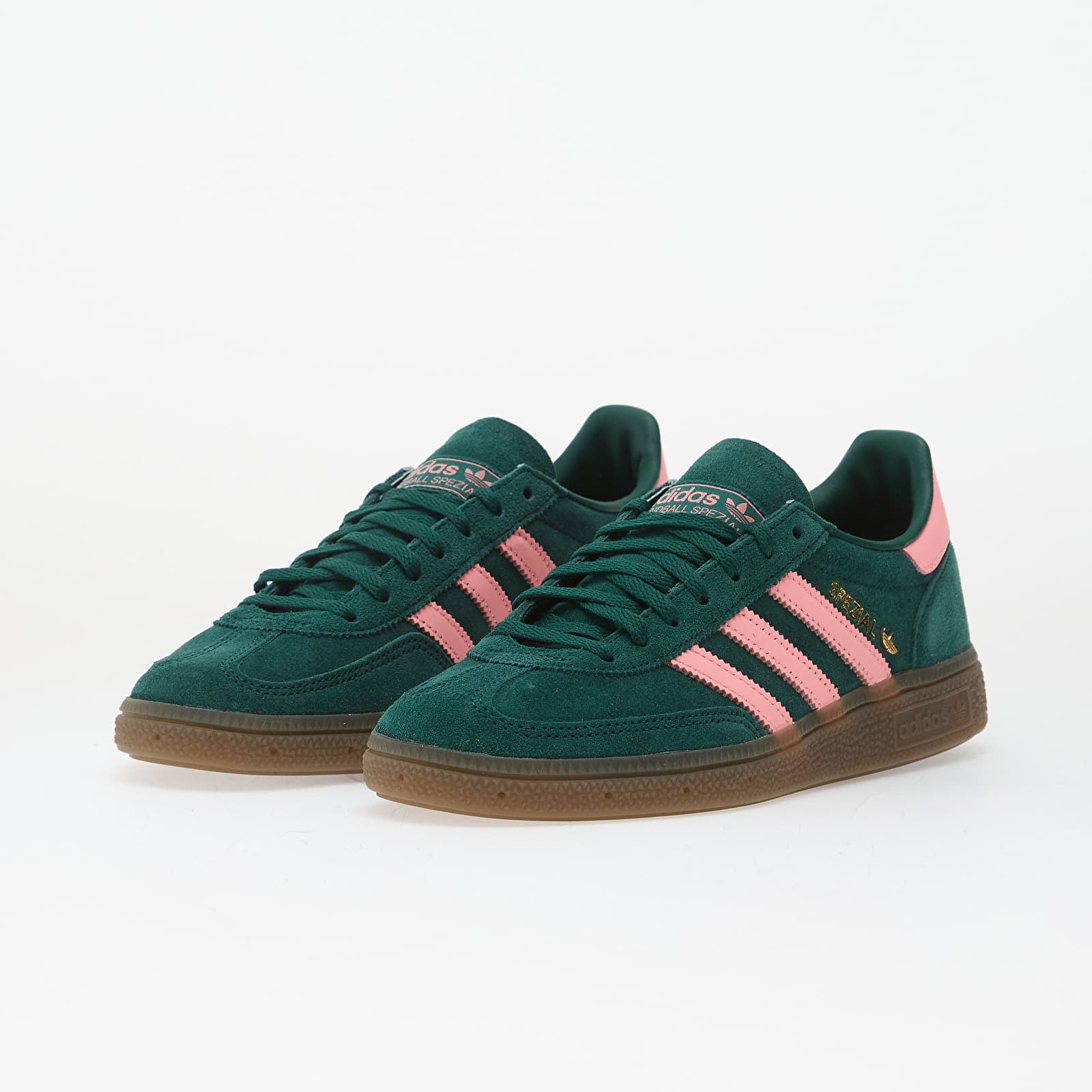 Sneakers und Schuhe für Frauen adidas Handball Spezial W Collegiate Green/ Pinspa/ Gold Metallic