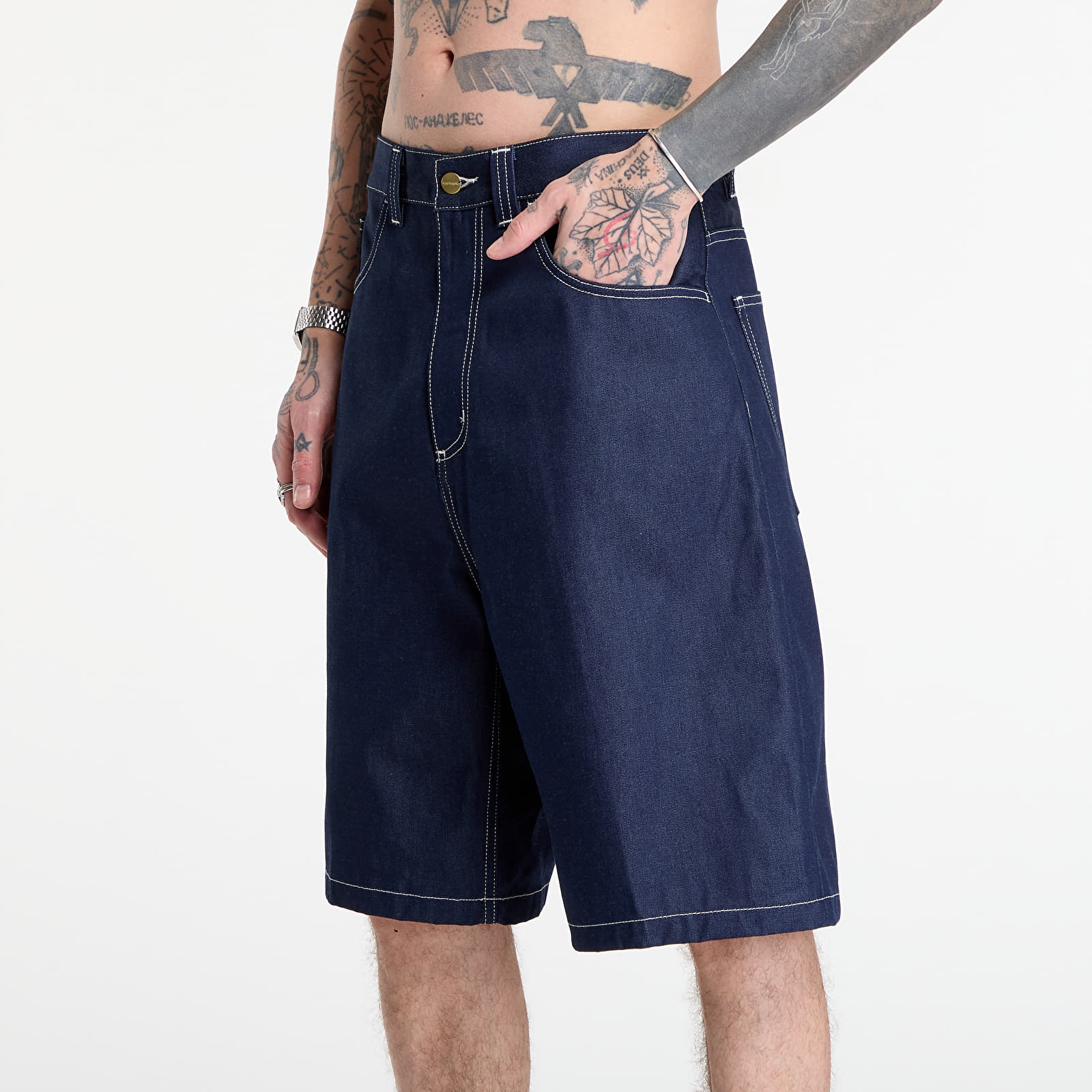Férfi sortok Carhartt WIP Brandon Short Blue