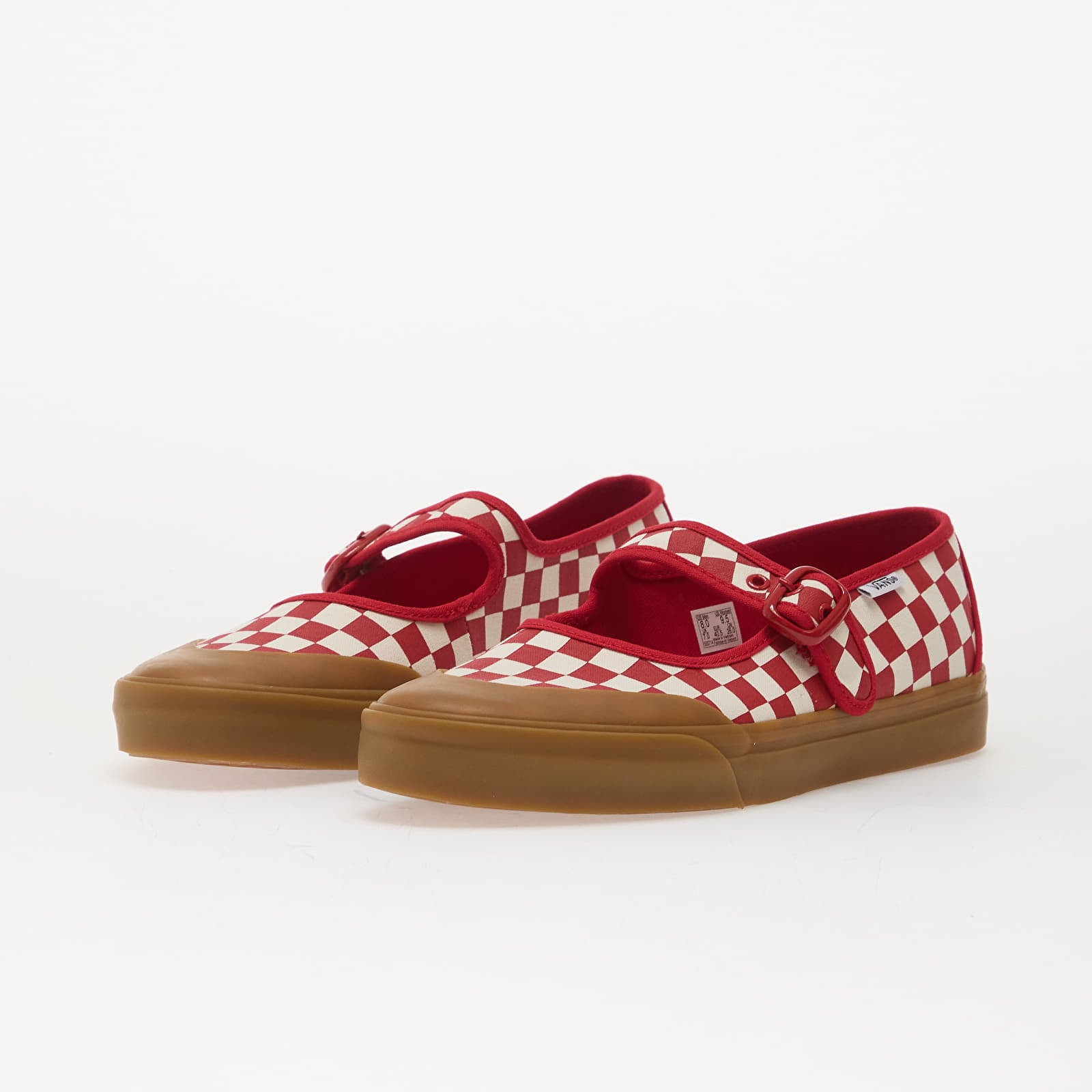 Men's sneakers and shoes Vans Mary Jane Checkerboard Red/ White