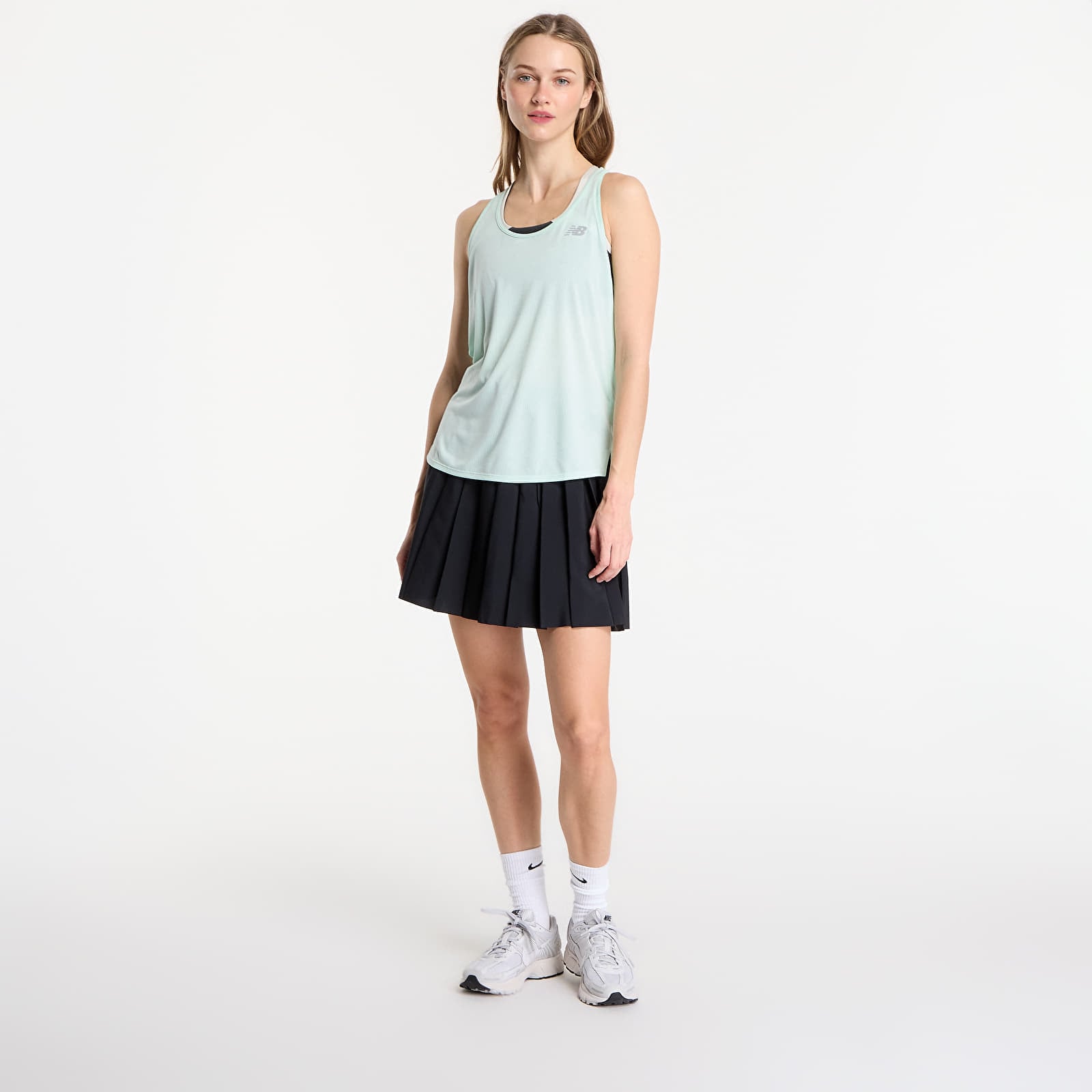 Naiste topsid New Balance Athletics Tank Cosmic Jade Heather