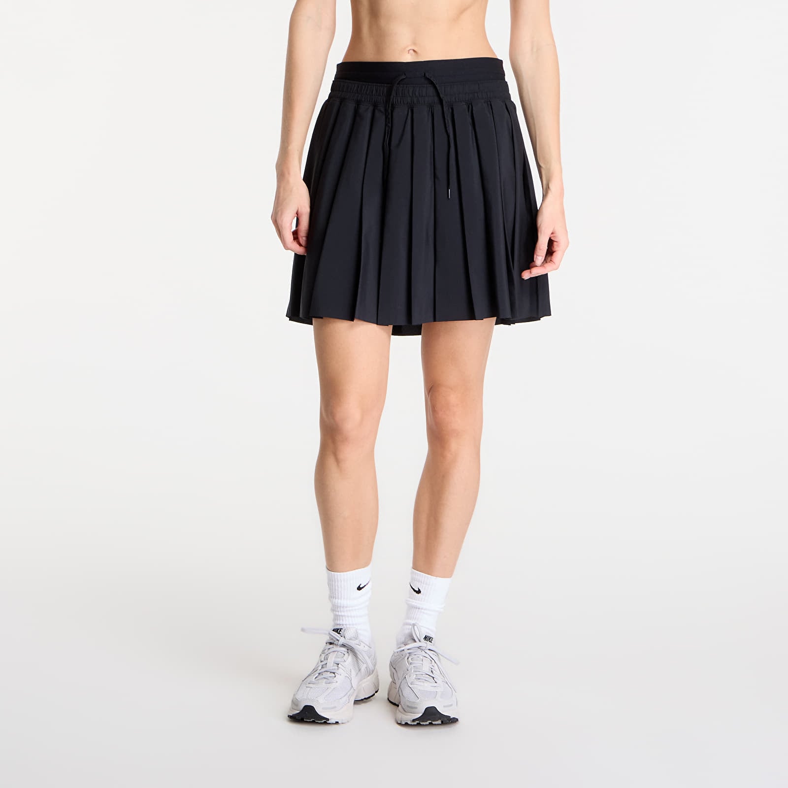 Spódnice damskie Nike Sportswear Women's Mid-Rise Pleated Skirt Black/ Black