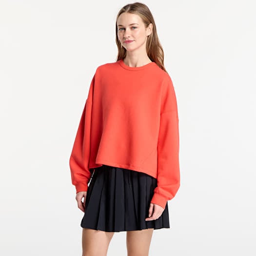 Bluza Nike 24.7 ImpossiblySoft Women's Dri-FIT Oversized Crew-Neck Top Lt Crimson/ University Red