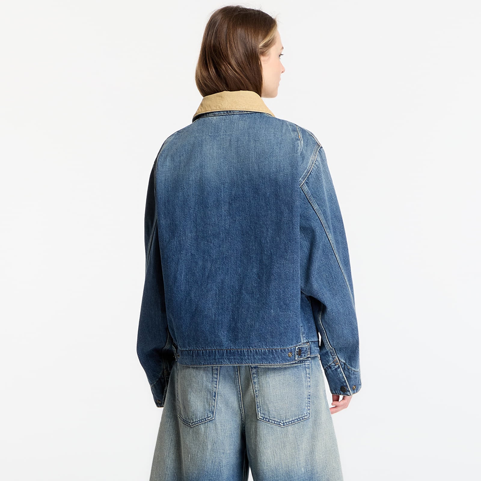 Férfi kabátok Carhartt WIP OG Detroit Jacket UNISEX Blue/ Dusty H Brown