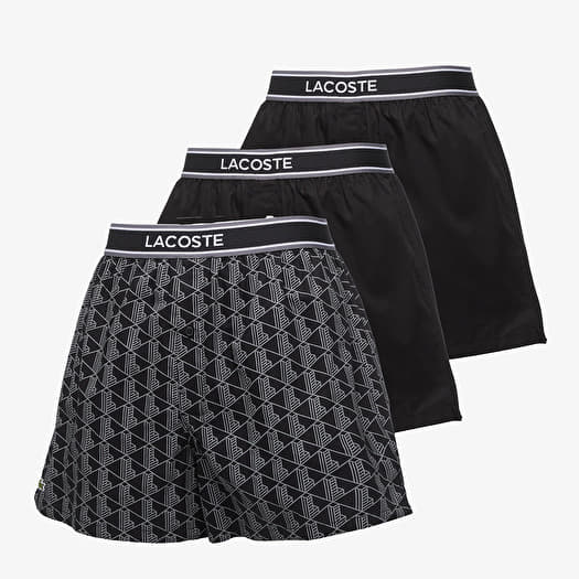 Boxerky LACOSTE Boxer Underwear Black