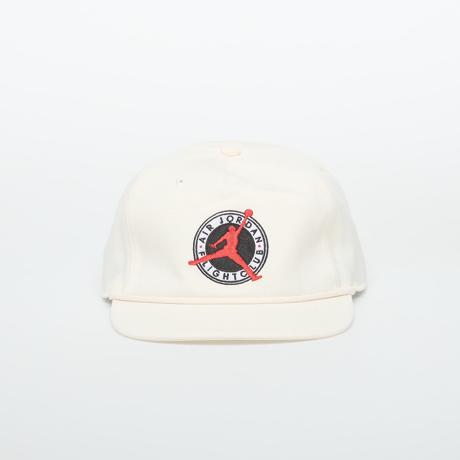 Cap Jordan Flight Club Pro Unstructured Flat Bill Hat Pale Ivory/ Black S/M
