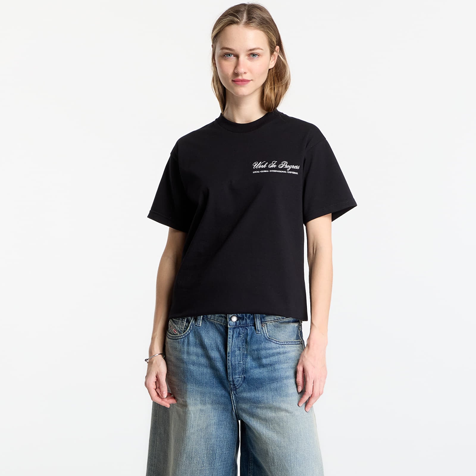 Férfi pólok Carhartt WIP S/S Cloud Heart T-Shirt UNISEX Black
