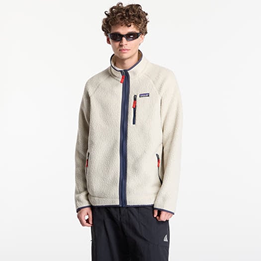 Patagonia M's Retro Pile Jacket Pelican W/ Smolder Blue