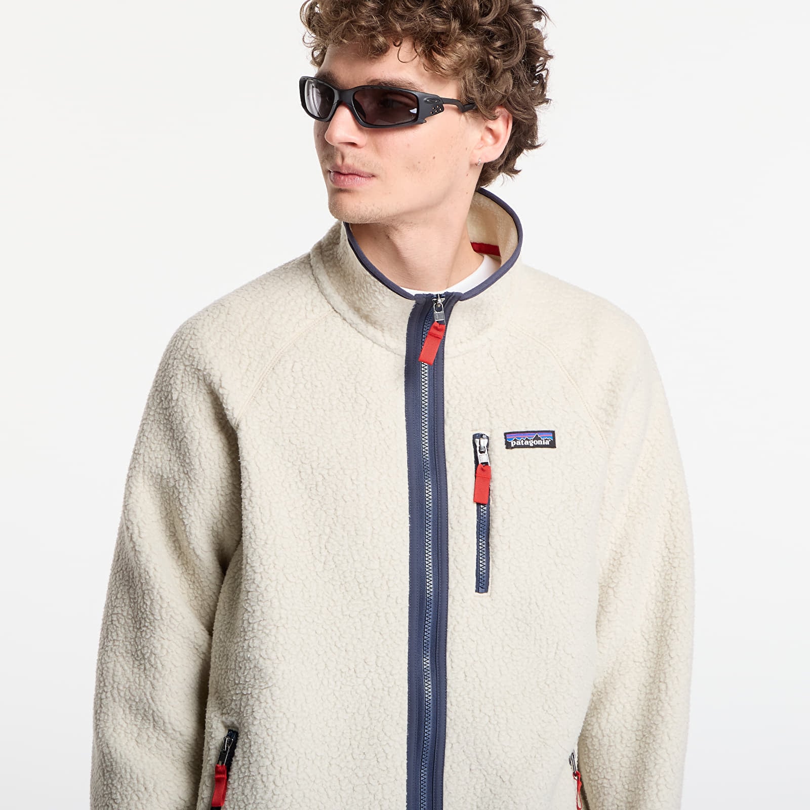 Jackor Patagonia M's Retro Pile Jacket Pelican W/ Smolder Blue