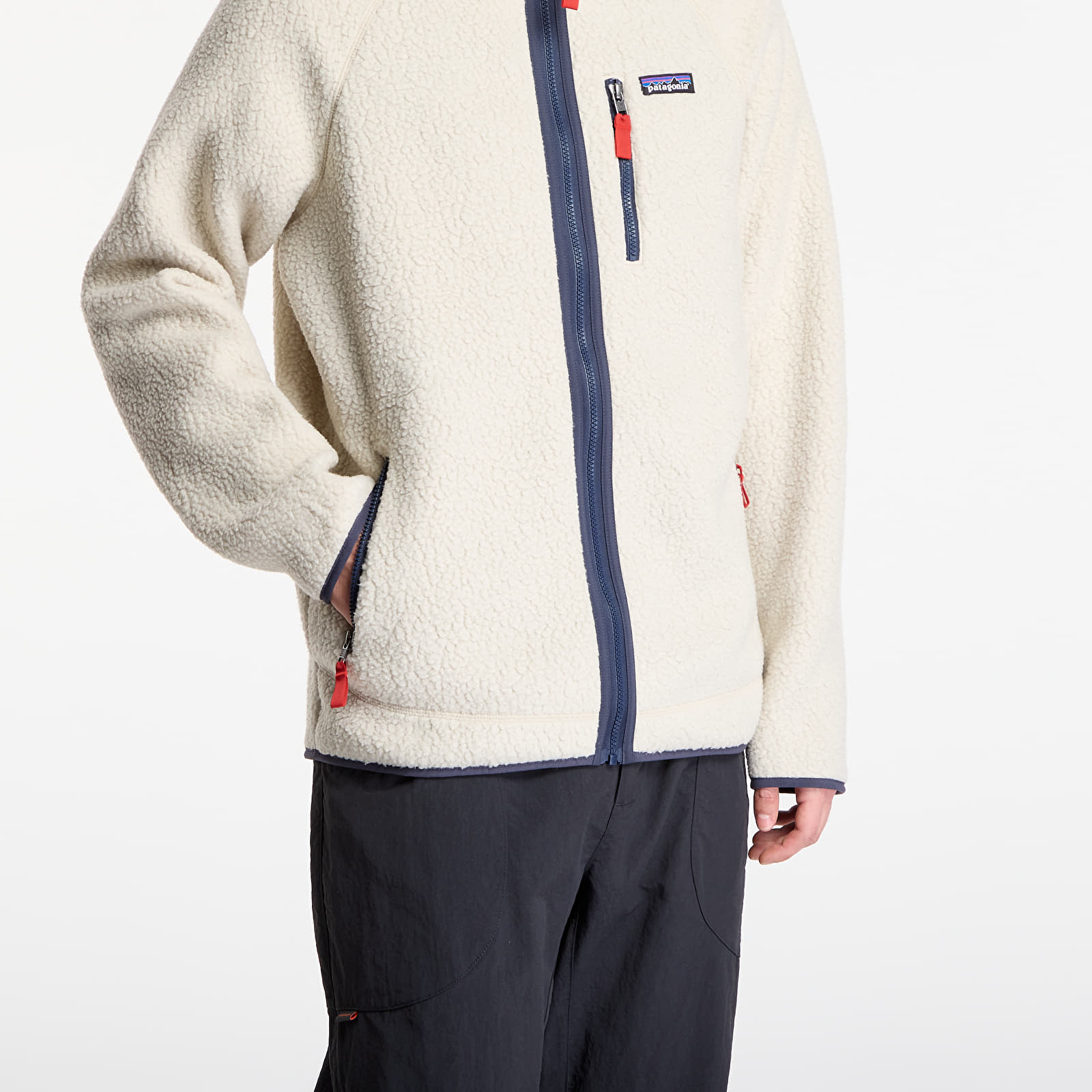 Jackor Patagonia M's Retro Pile Jacket Pelican W/ Smolder Blue