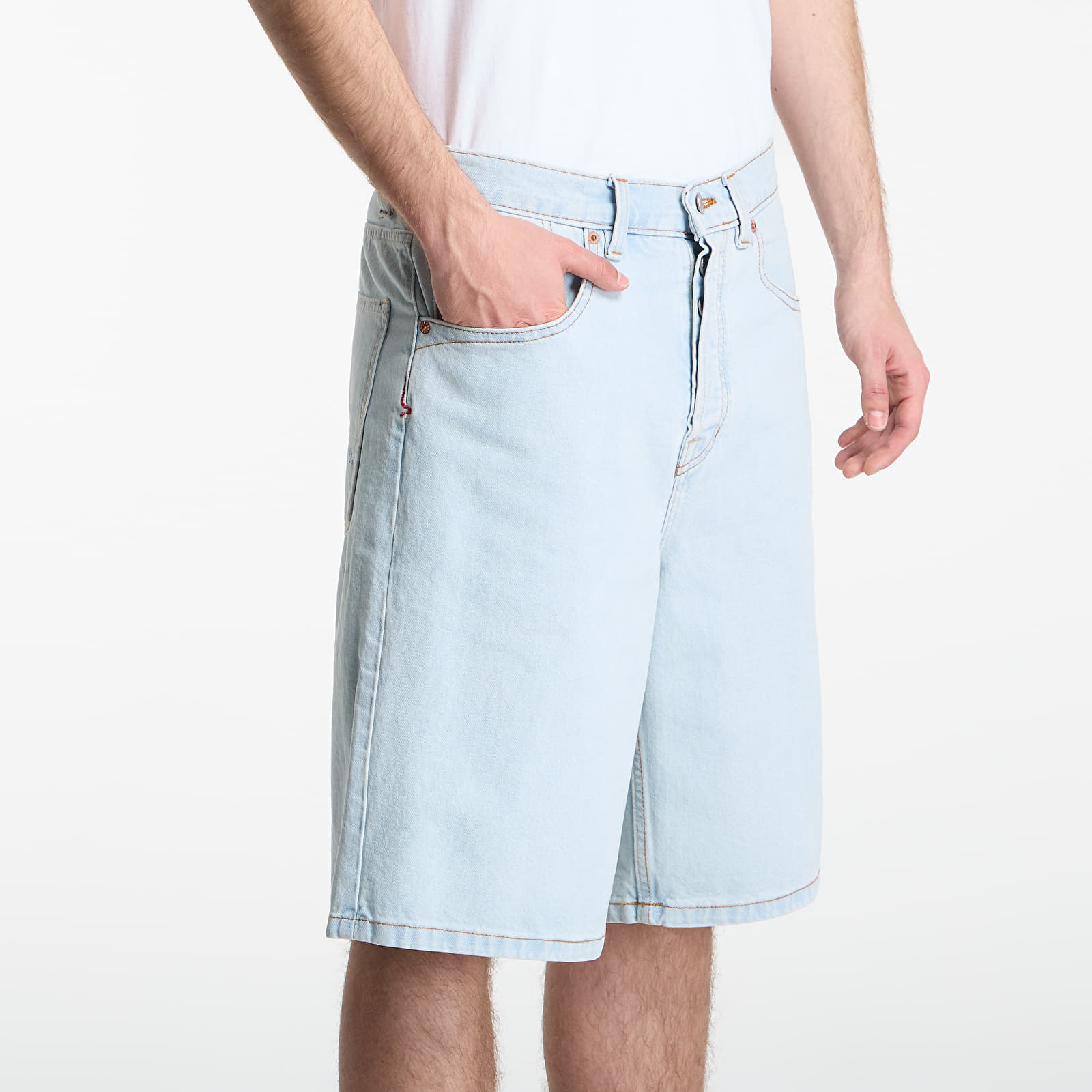 Men's shorts Vans Check-5 Baggy Denim Shorts Blue Ice