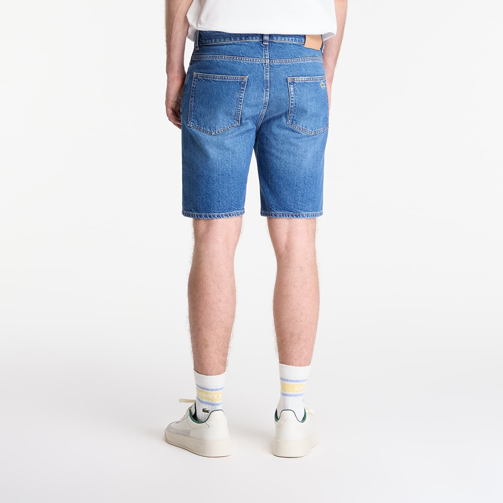 Kraťasy LACOSTE Bermuda Shorts Washed Deep Medium