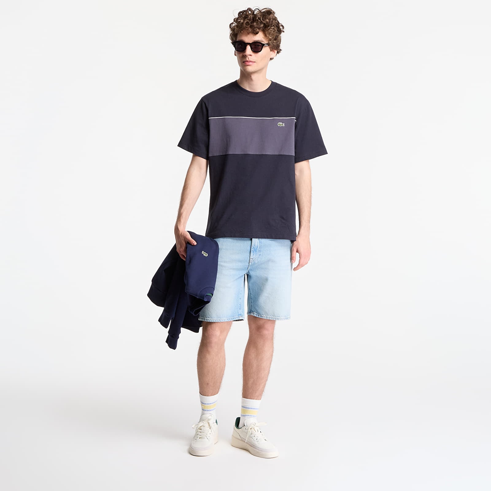 Kraťasy LACOSTE Bermuda Shorts Washed Bleach
