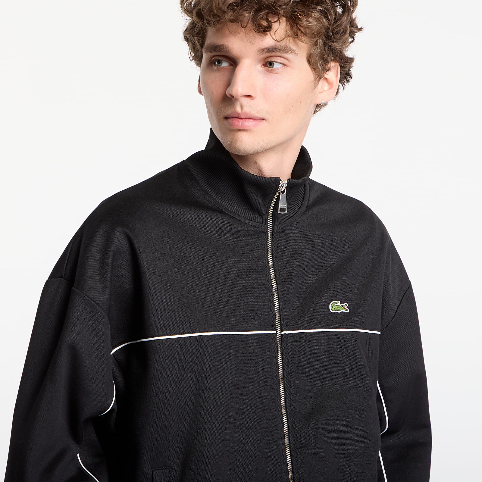 Pánske mikiny LACOSTE Sweatshirt Black