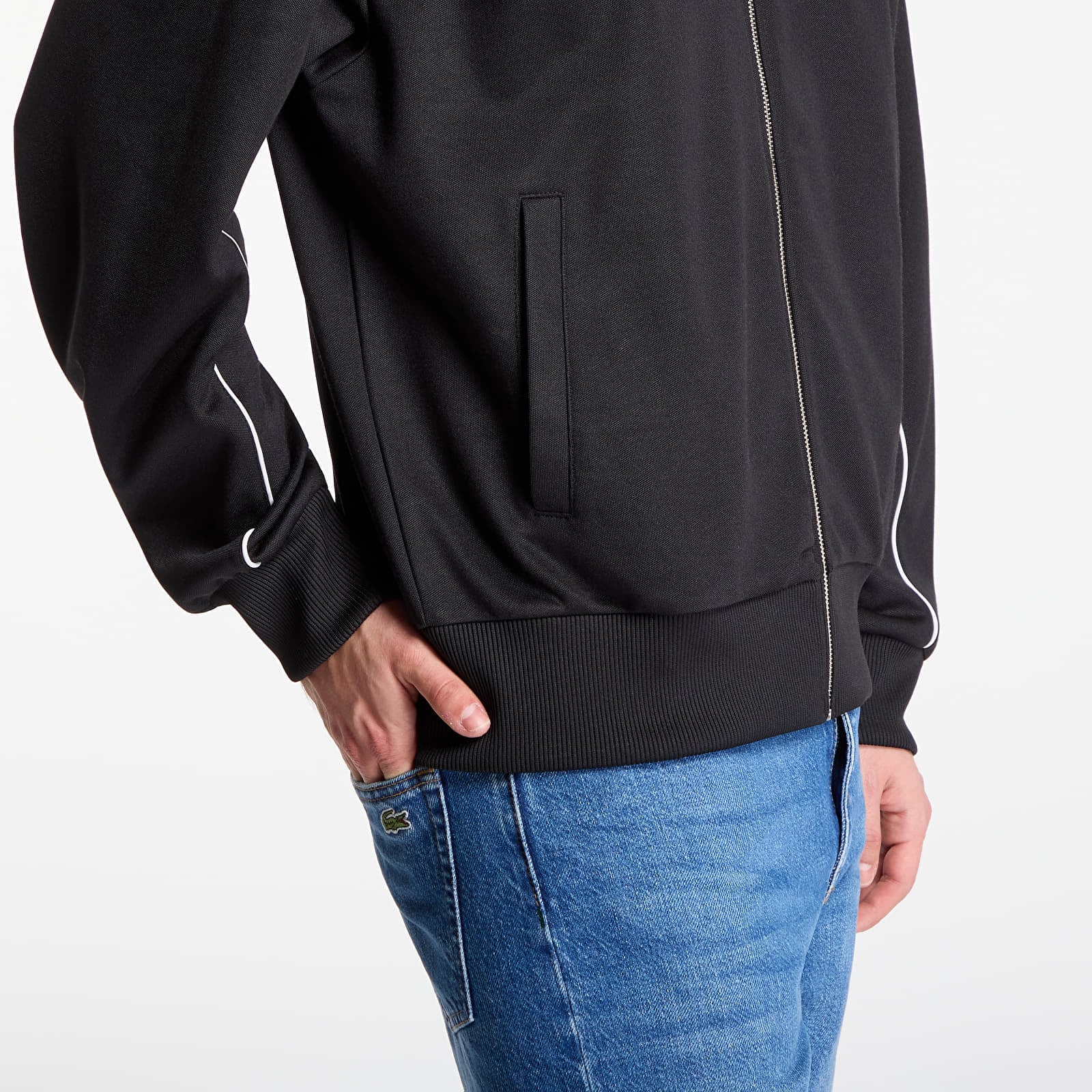 Pánske mikiny LACOSTE Sweatshirt Black