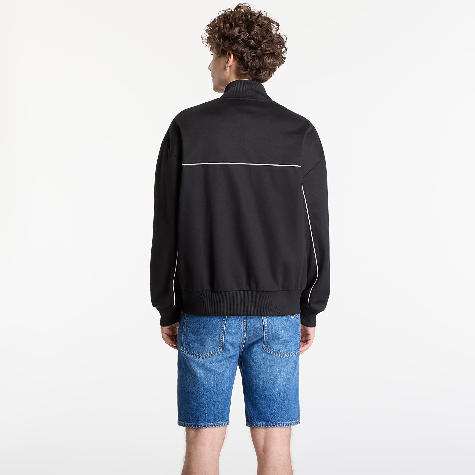 Pánske mikiny LACOSTE Sweatshirt Black