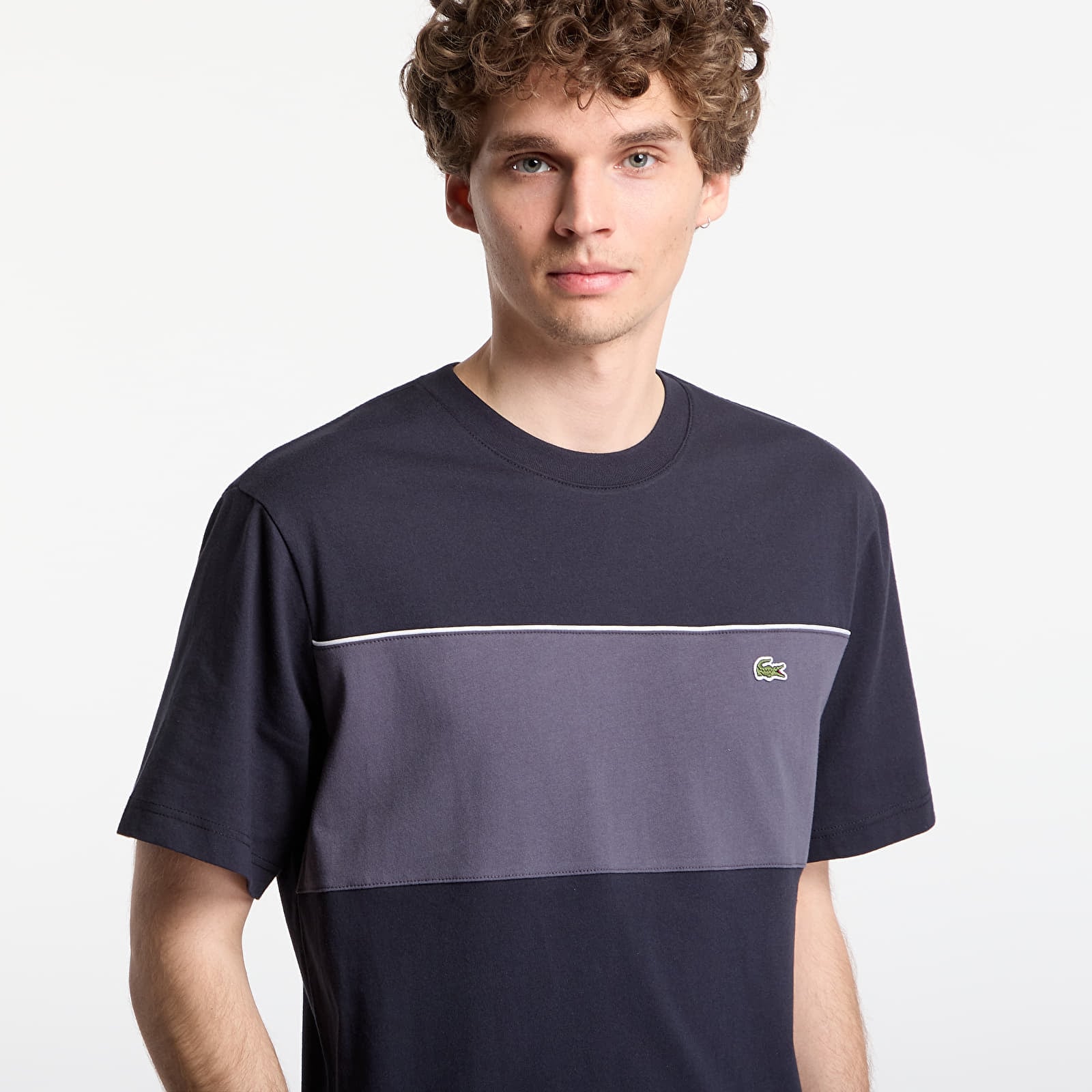 T-Shirts Männer LACOSTE Tee-Shirt Blackbird/ Graphite