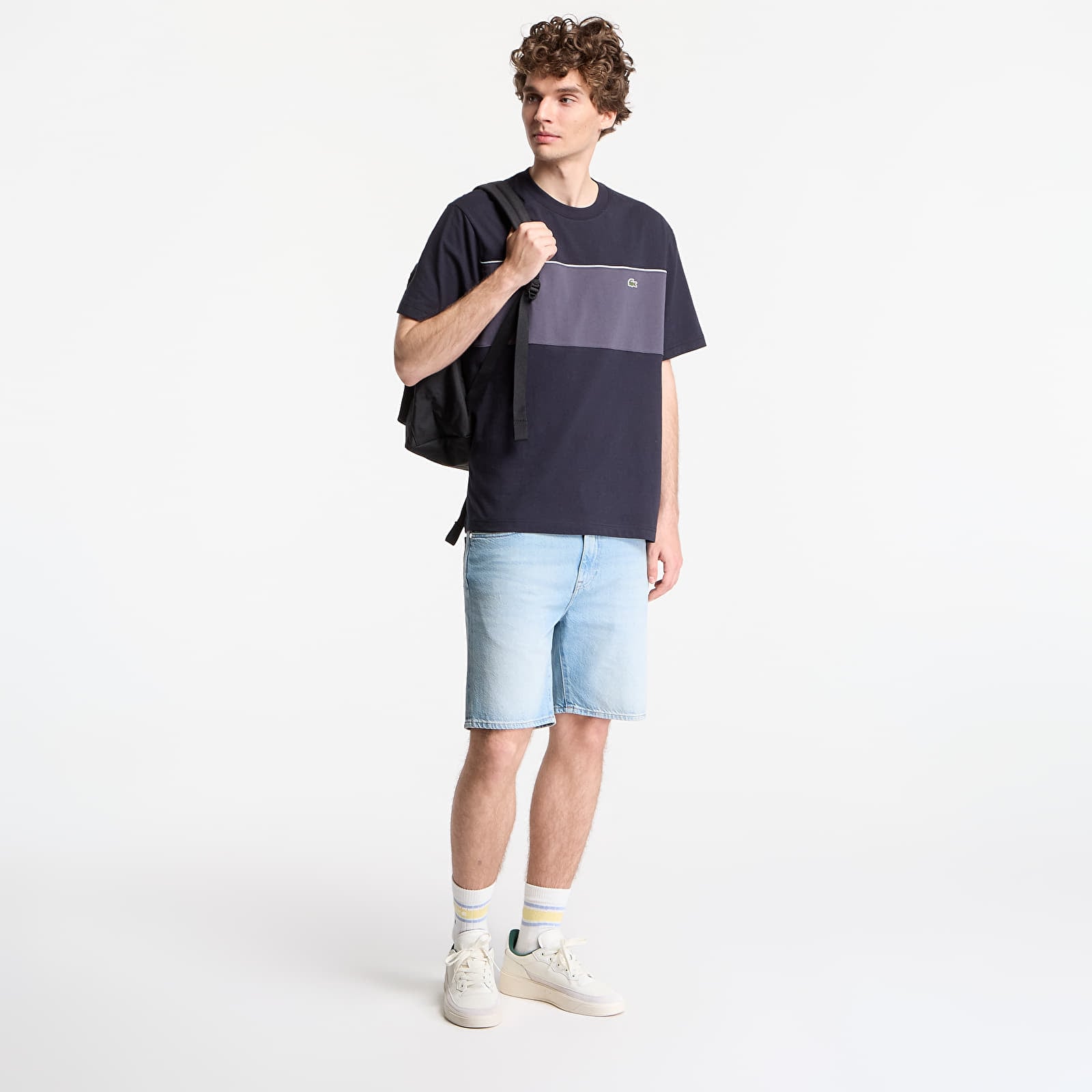 T-Shirts Männer LACOSTE Tee-Shirt Blackbird/ Graphite