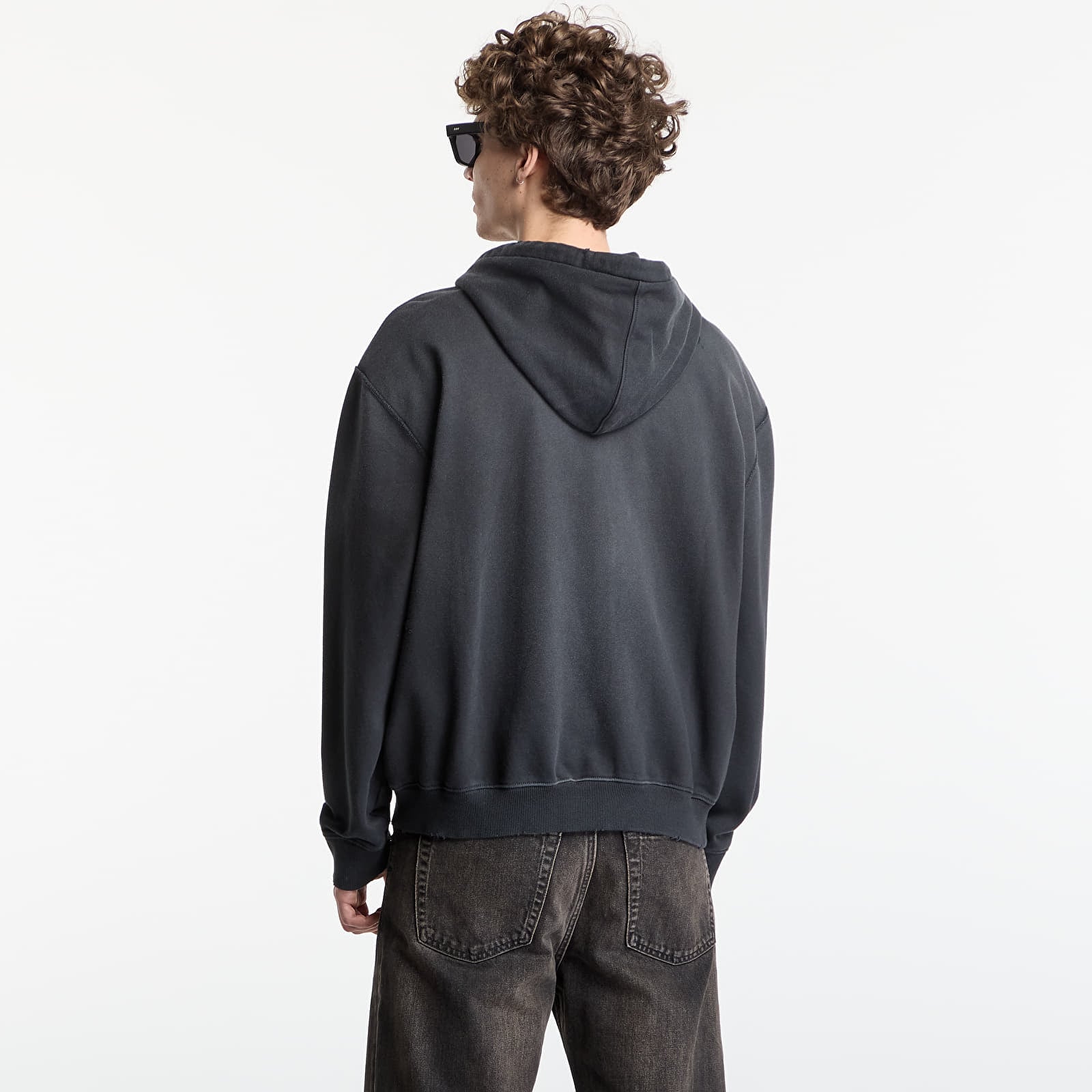 Суичърти AllSaints Roque Zip Hoody Washed Black