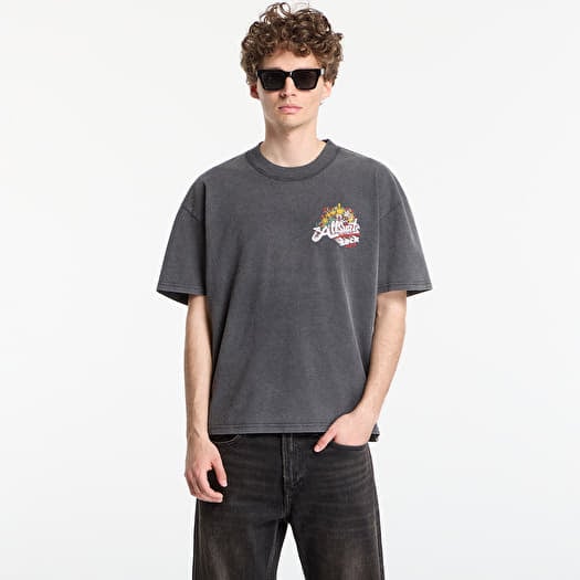 T-shirt AllSaints Roque Ss Crew Graphic T-Shirt Washed Black