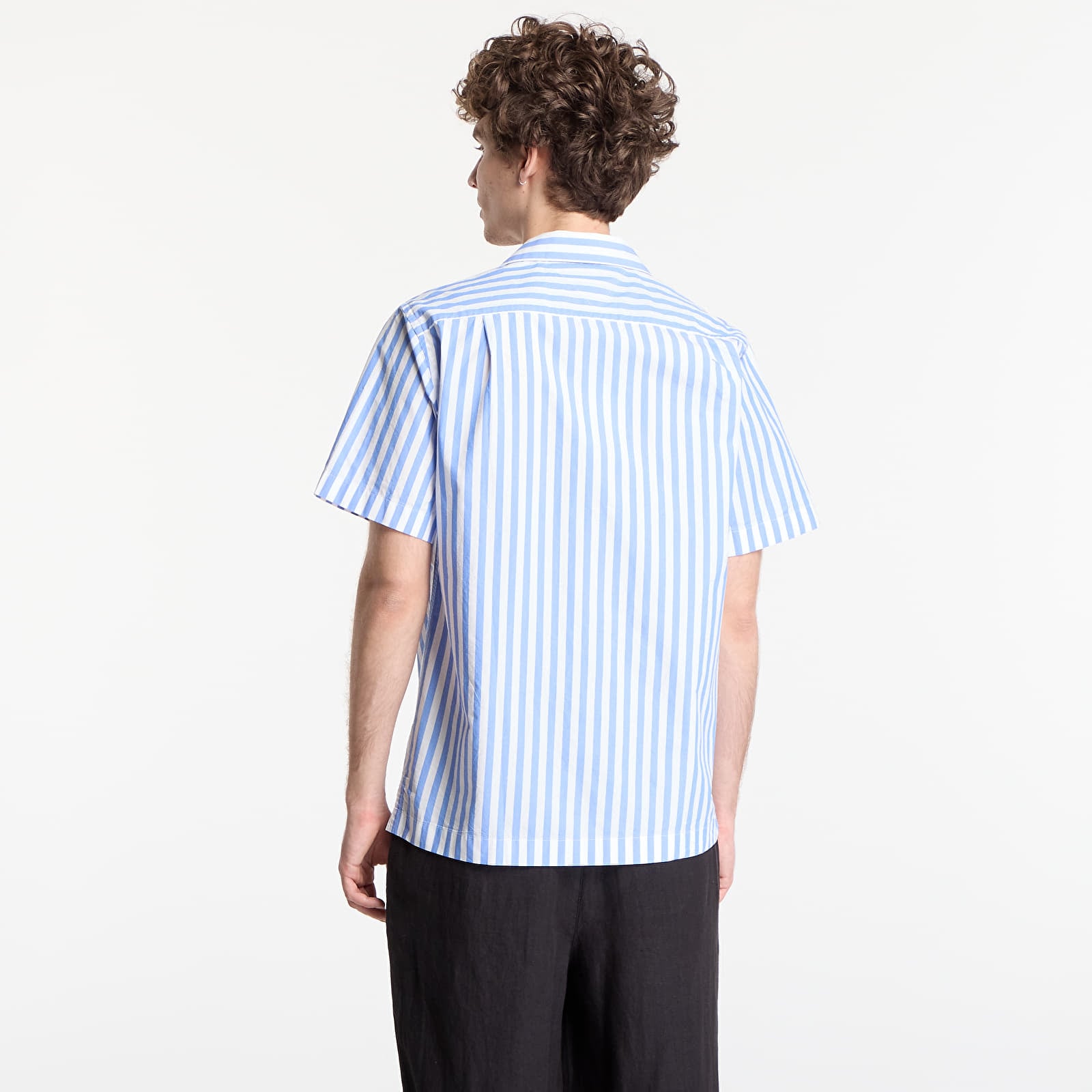 Shirts Tommy Hilfiger Regular Fit Paper Touch Short Sleeve Shirt Blue Spell/ Stripe