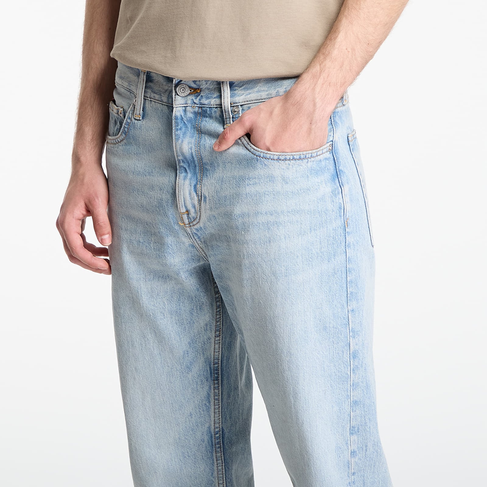 Džíny Tommy Hilfiger Dover Whiskered Regular Straight Leg Jeans Maxwell Blue