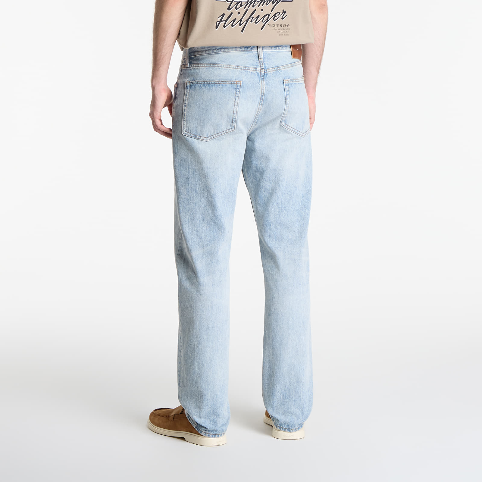 Džíny Tommy Hilfiger Dover Whiskered Regular Straight Leg Jeans Maxwell Blue
