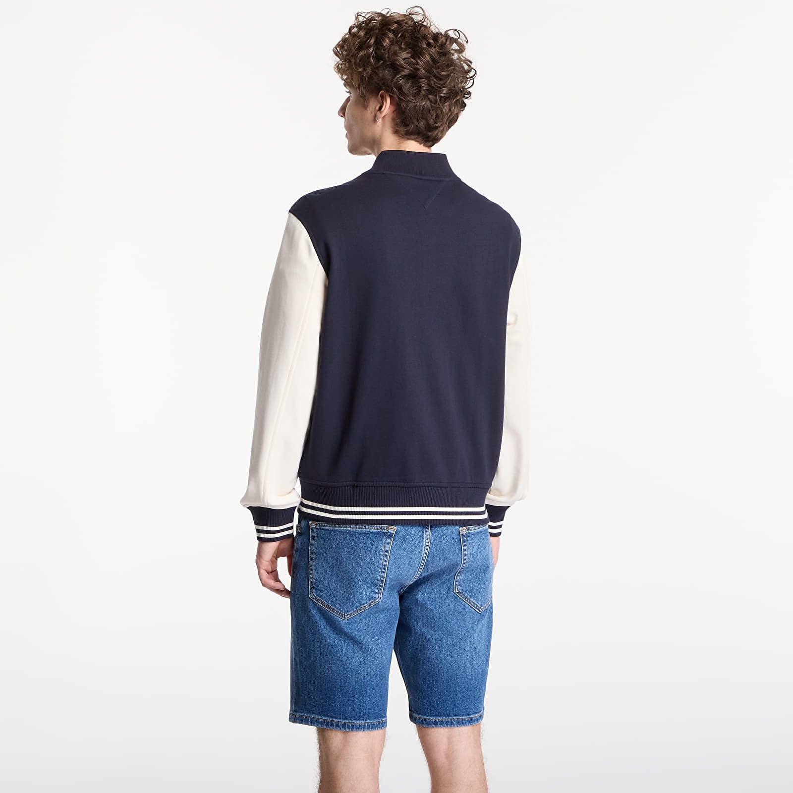 Mikinas ar kapuci un sporta krekli Tommy Hilfiger Script Colorblock Bomber Navy