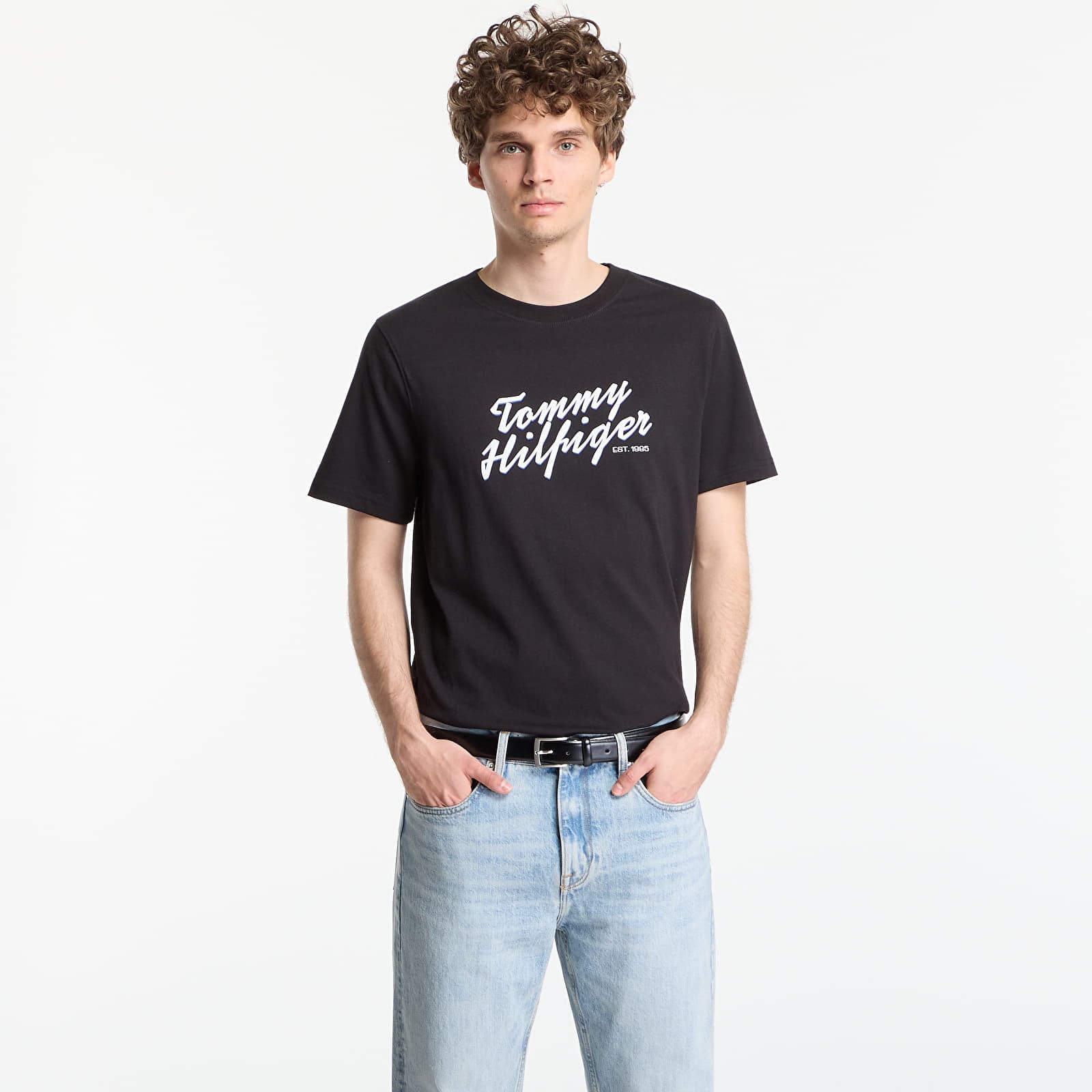 T-Shirts Tommy Hilfiger Summer Text Graphic Tee Black