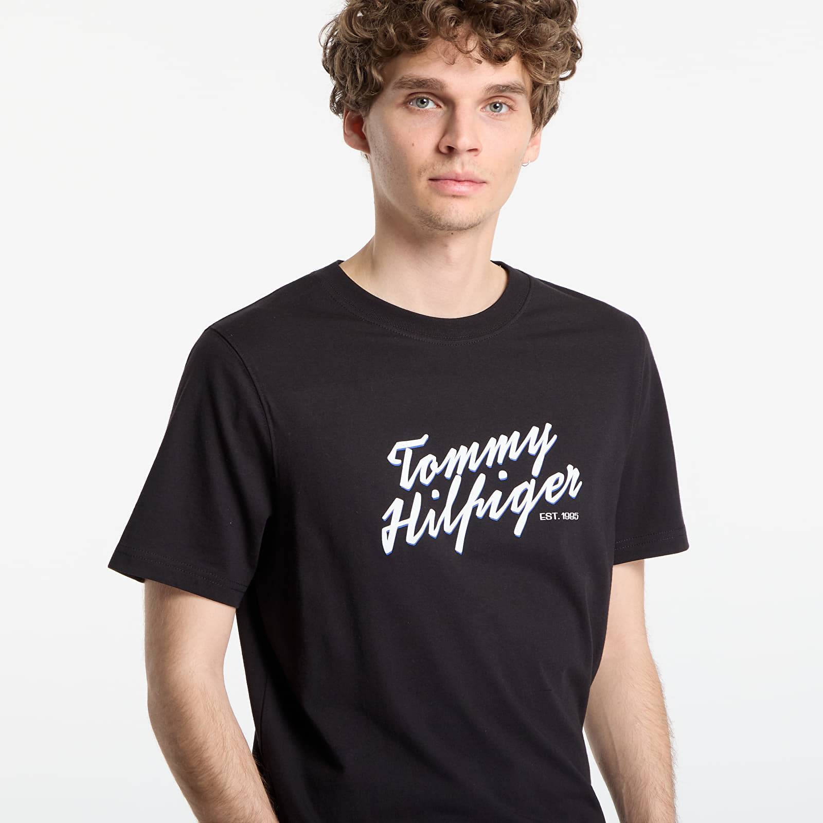 T-Shirts Tommy Hilfiger Summer Text Graphic Tee Black