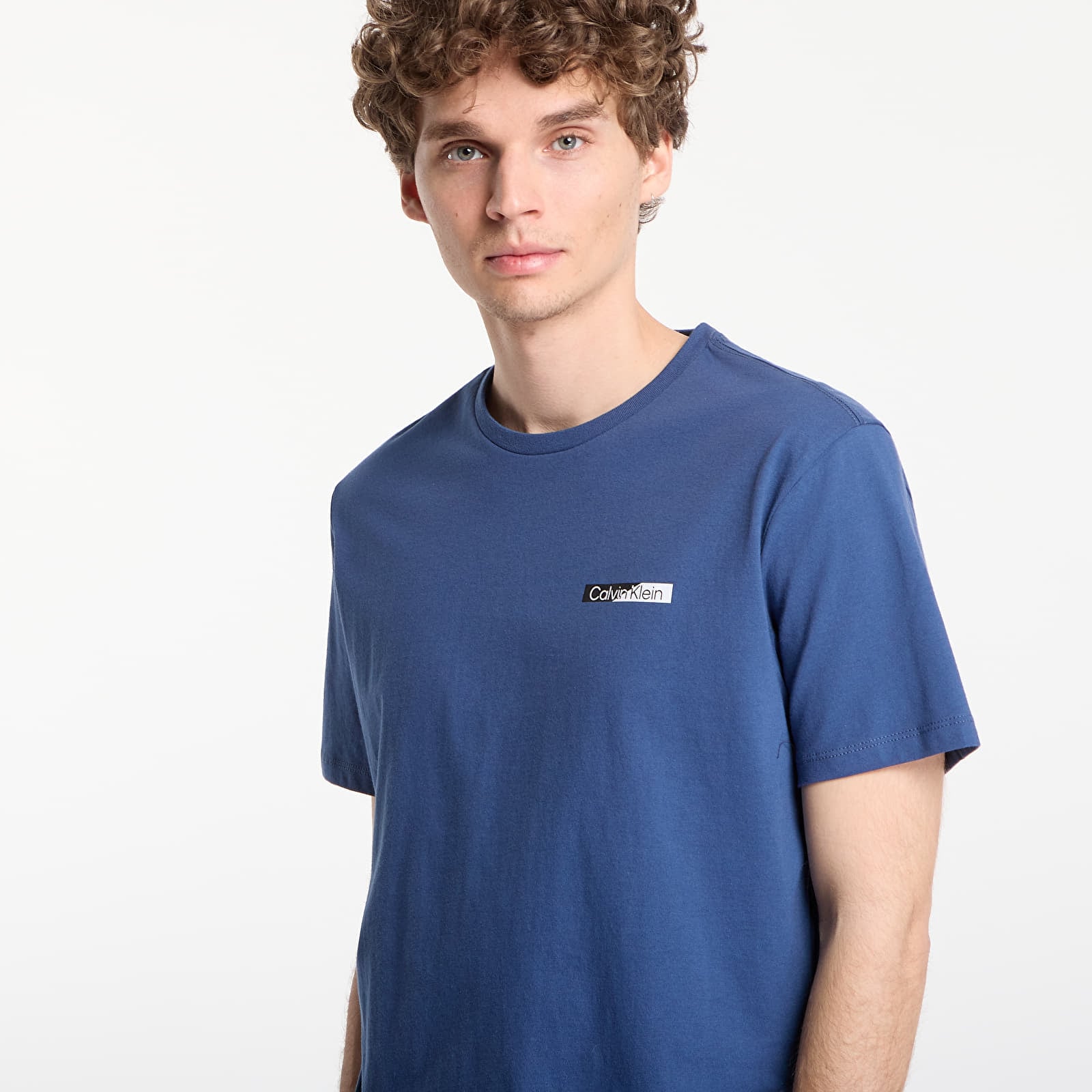 Тениски Calvin Klein Ss 30S Eu Spw Split Standard Graphic Tee Dark Denim