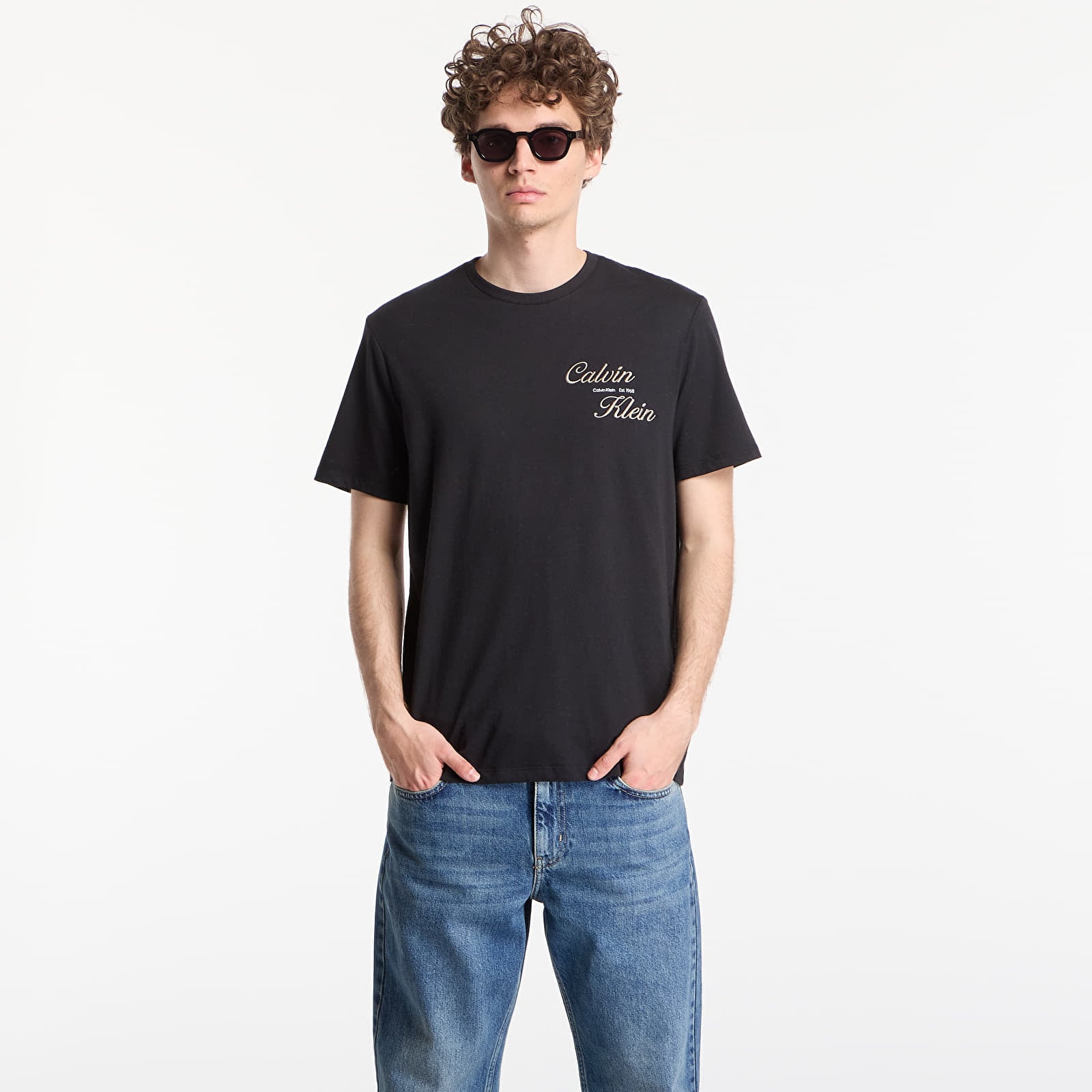 Тениски Calvin Klein Jeans Ss 30S Eu Calvin Klein Resrt Graphic Tee Black