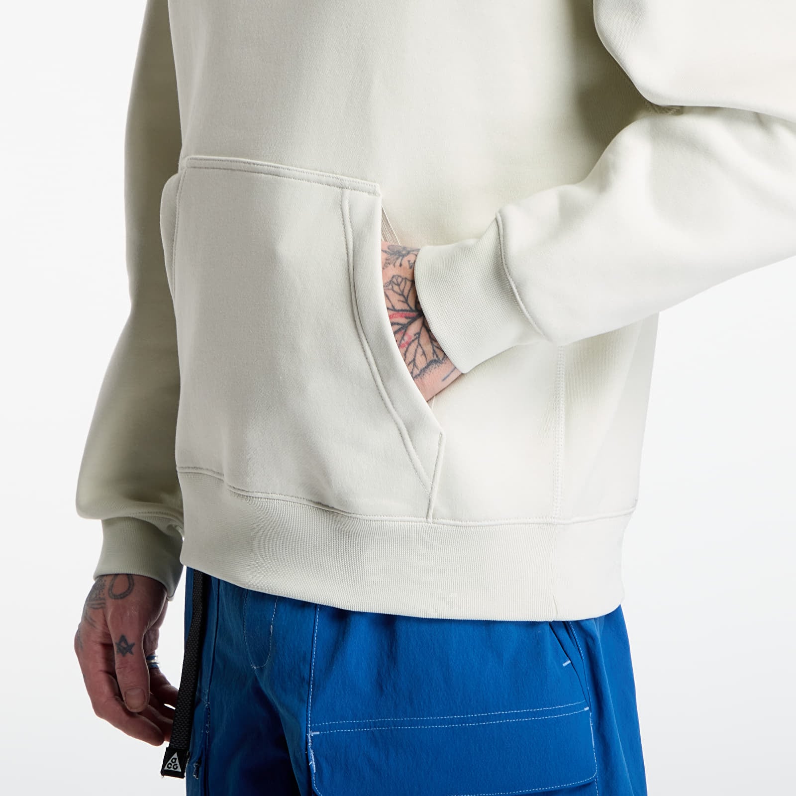 Herren-Sweatshirts Nike ACG "Tuff Fleece" Pullover Hoodie Sea Glass/ Black Spruce/ Summit White