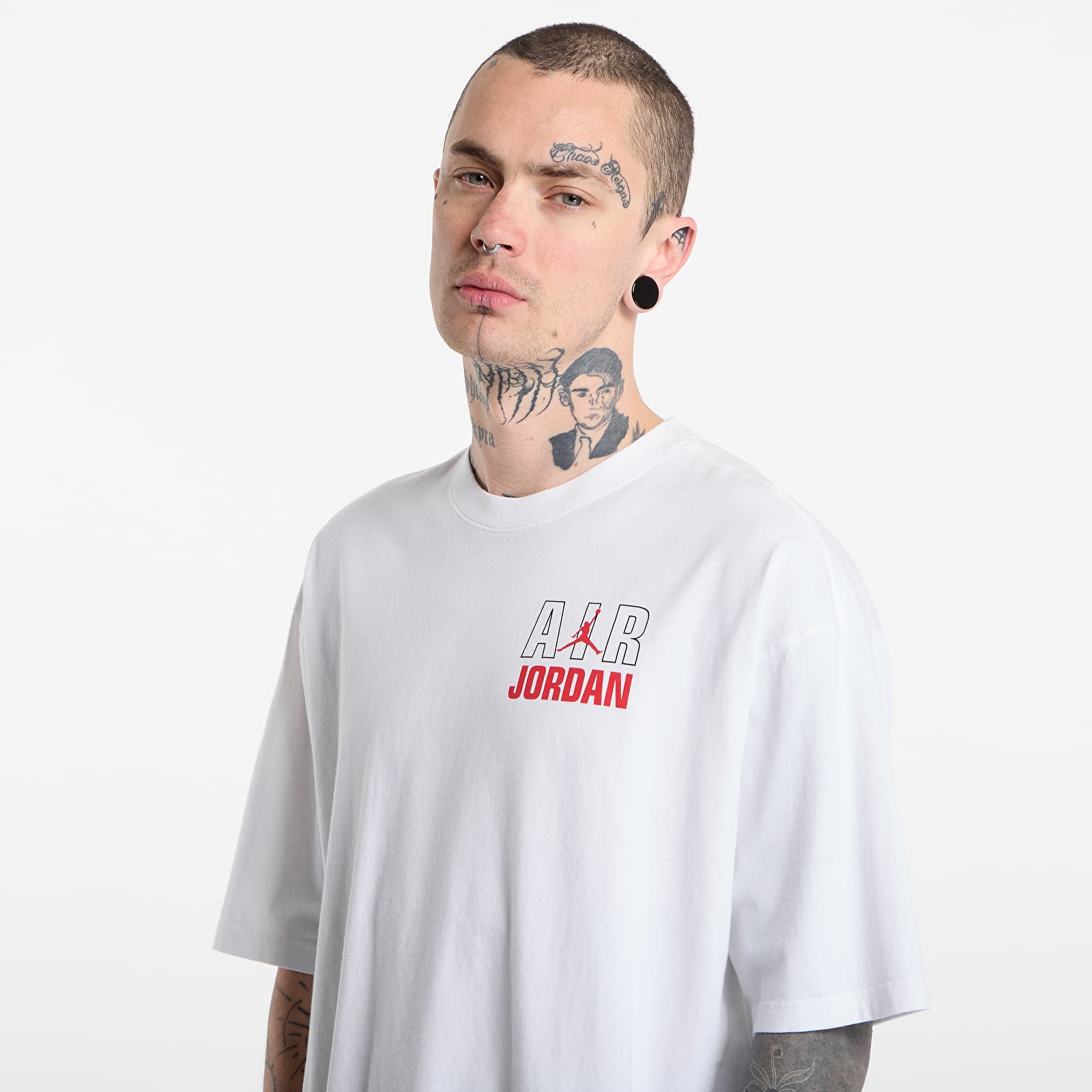 T-Shirts Männer Jordan Flight Men's T-Shirt White/ University Red