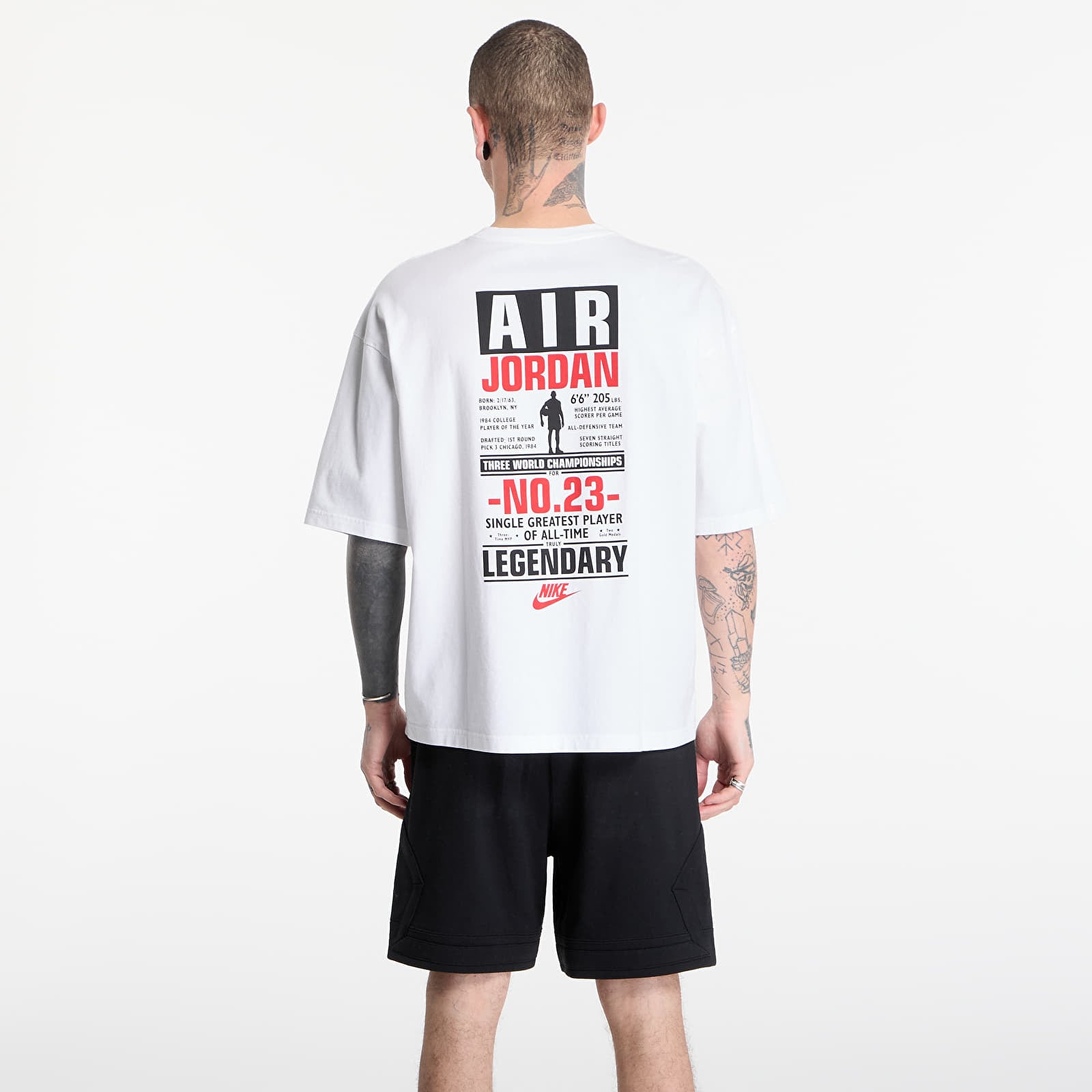 T-Shirts Männer Jordan Flight Men's T-Shirt White/ University Red