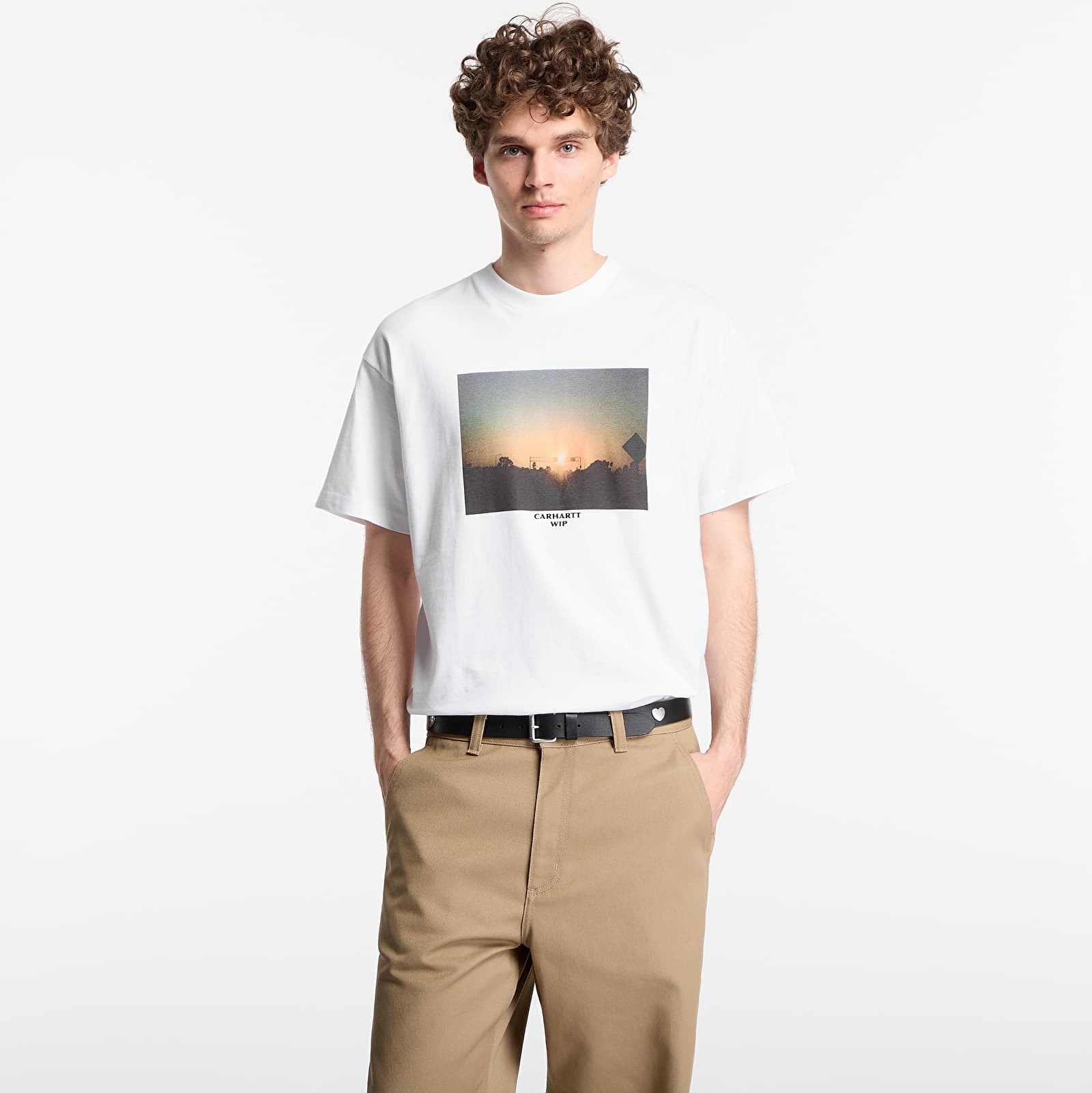 Moške majice  Carhartt WIP S/S Warm Views T-Shirt UNISEX White