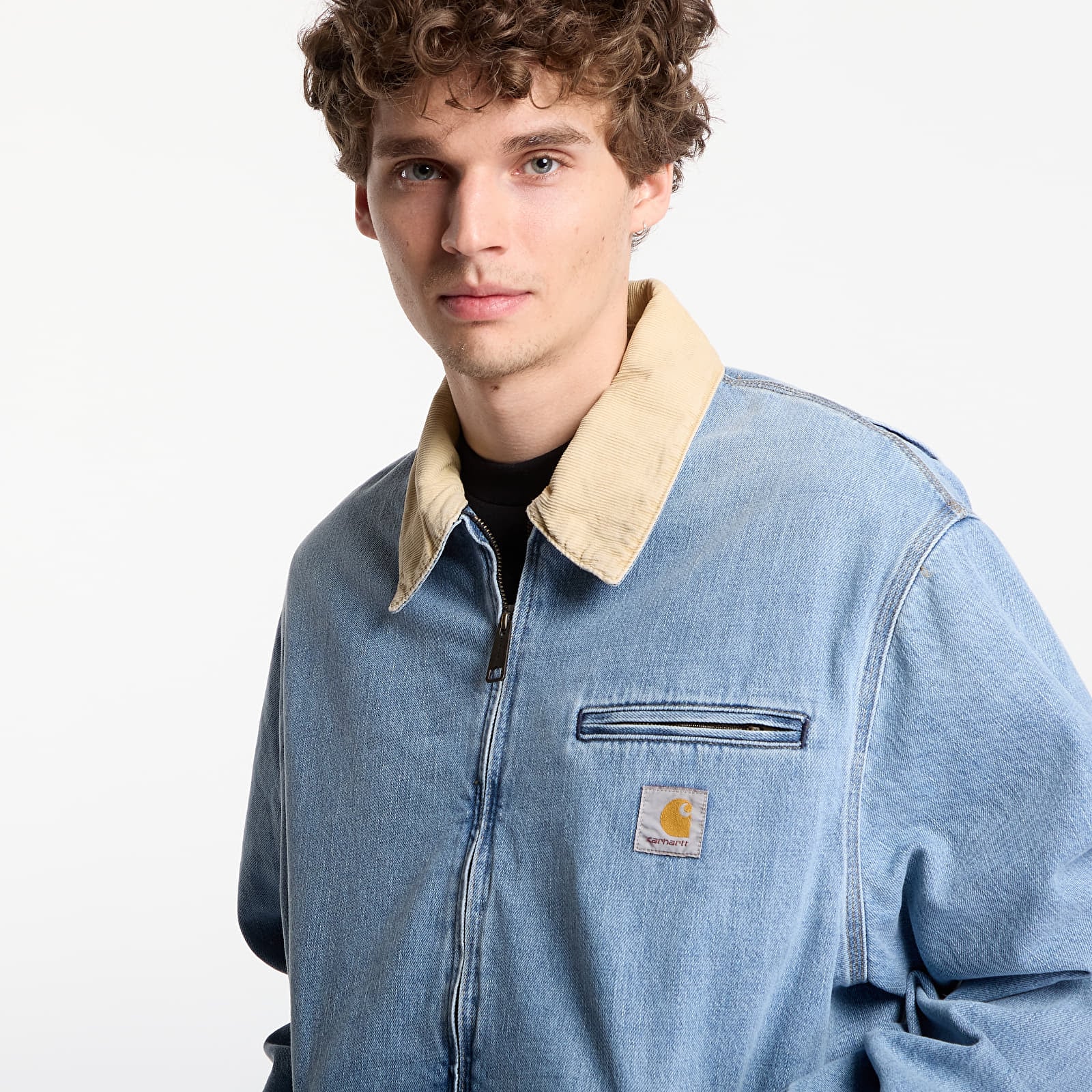 Miesten takit Carhartt WIP OG Detroit Jacket UNISEX Blue/ Dusty H Brown