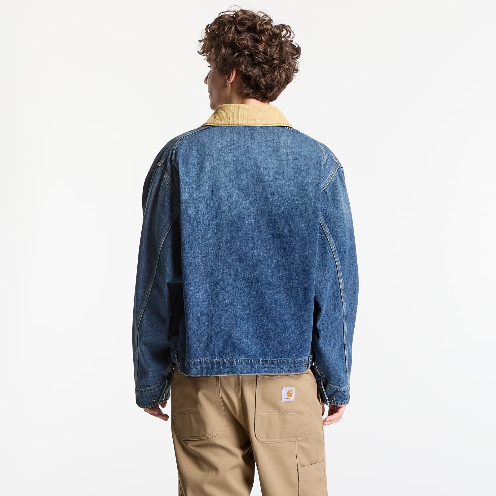 Men's jackets Carhartt WIP OG Detroit Jacket UNISEX Blue/ Dusty H Brown