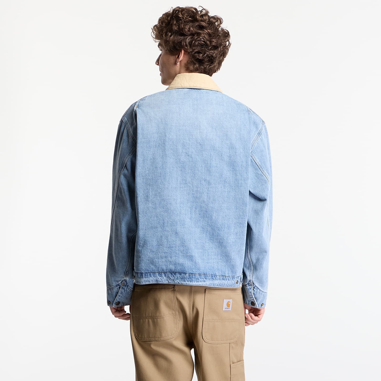 Miesten takit Carhartt WIP OG Detroit Jacket UNISEX Blue/ Dusty H Brown