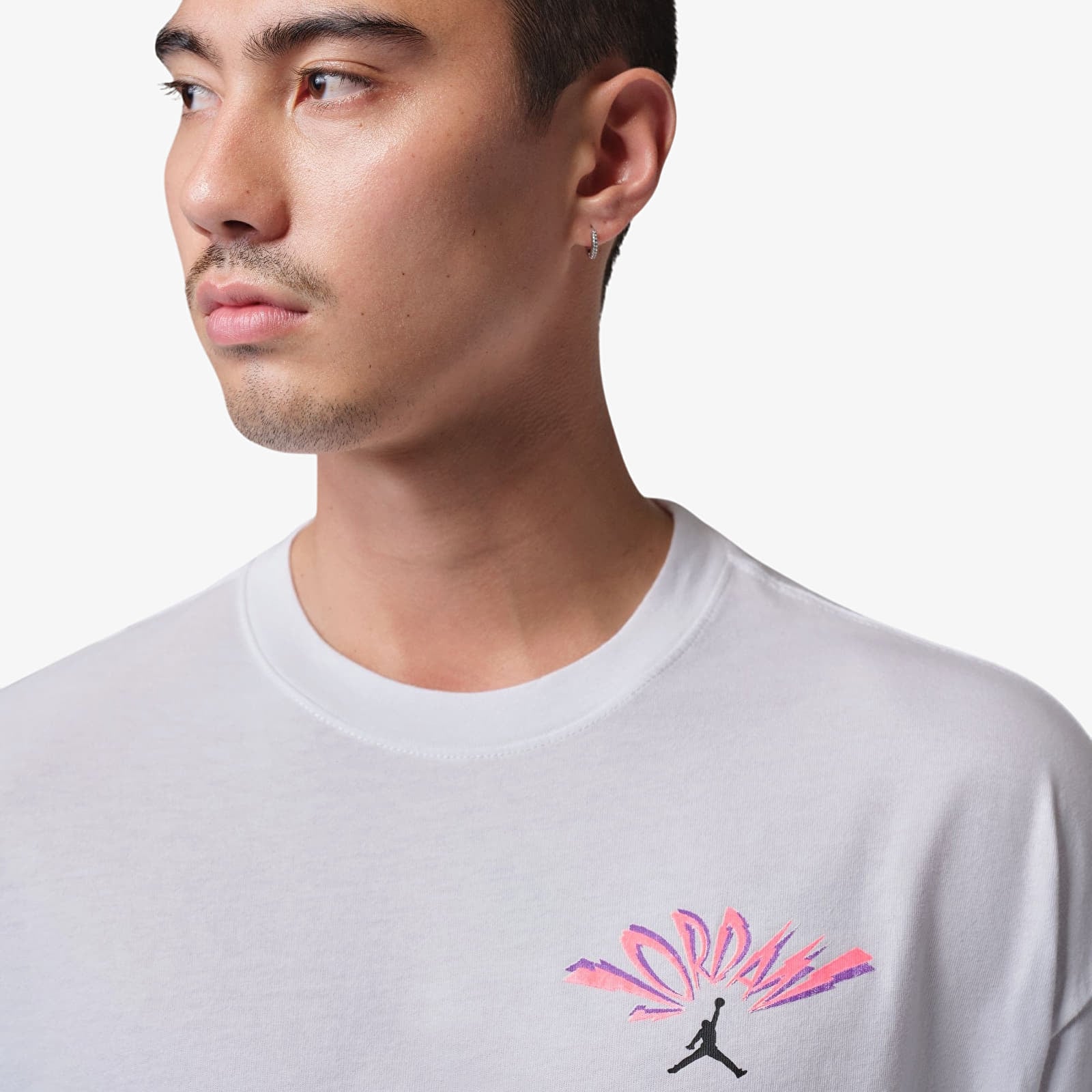 T-shirts för män Jordan Flight Men's T-Shirt White/ Black