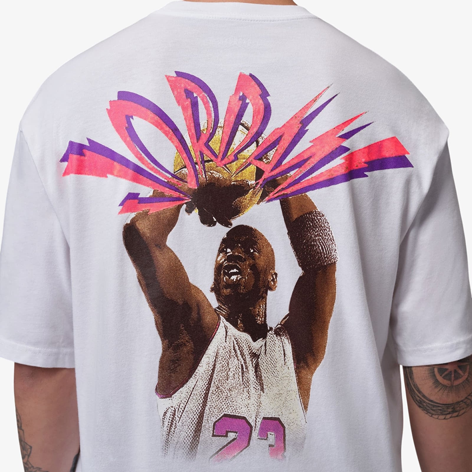 T-shirts för män Jordan Flight Men's T-Shirt White/ Black