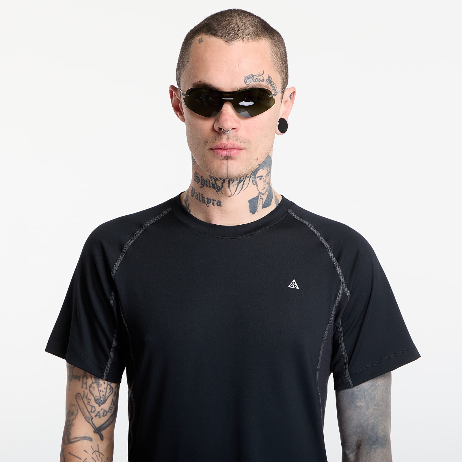 T-shirts til mænd Nike ACG "Wildsee" Men's Dri-FIT Short-Sleeve Base Layer Top Black/ Anthracite/ Summit White