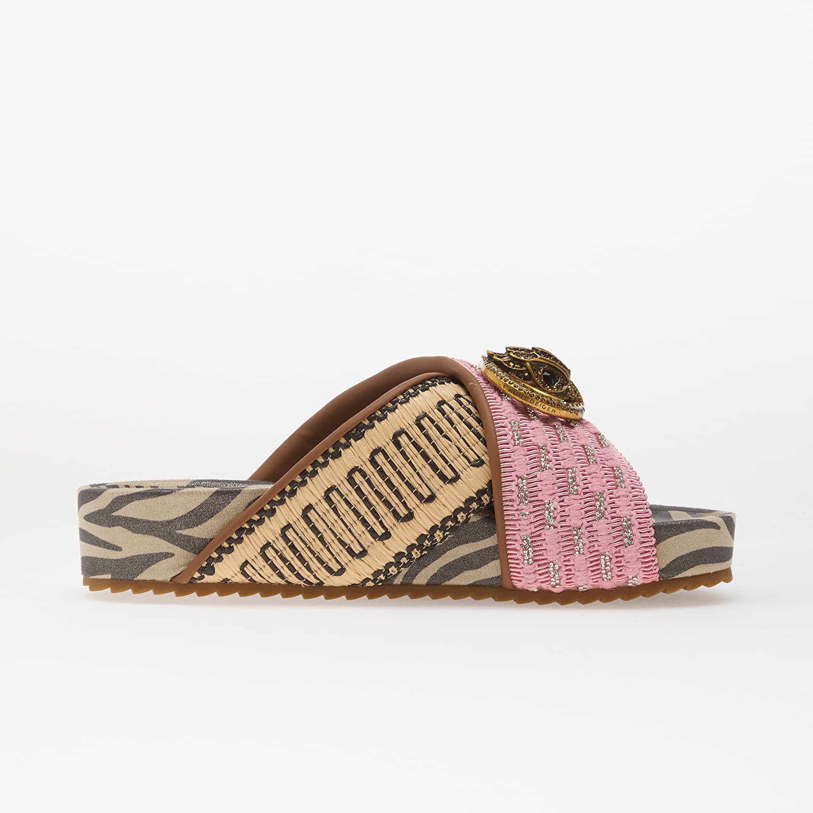 Chaussures et baskets femme Kurt Geiger Chelsea Cross Strap Pink Comb