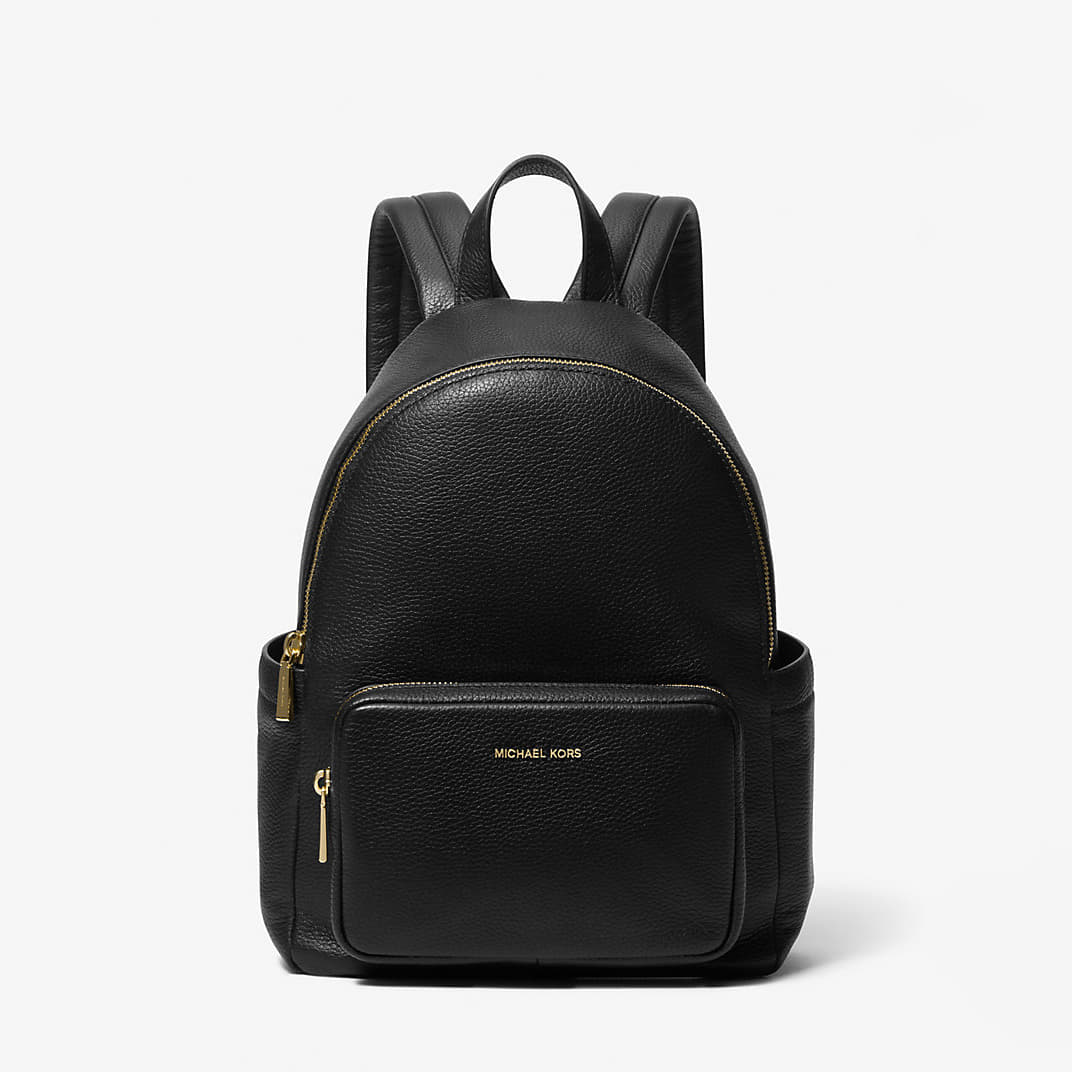 Rugzak Michael Kors Tanner Medium Pebbled Leather Backpack Black Universal