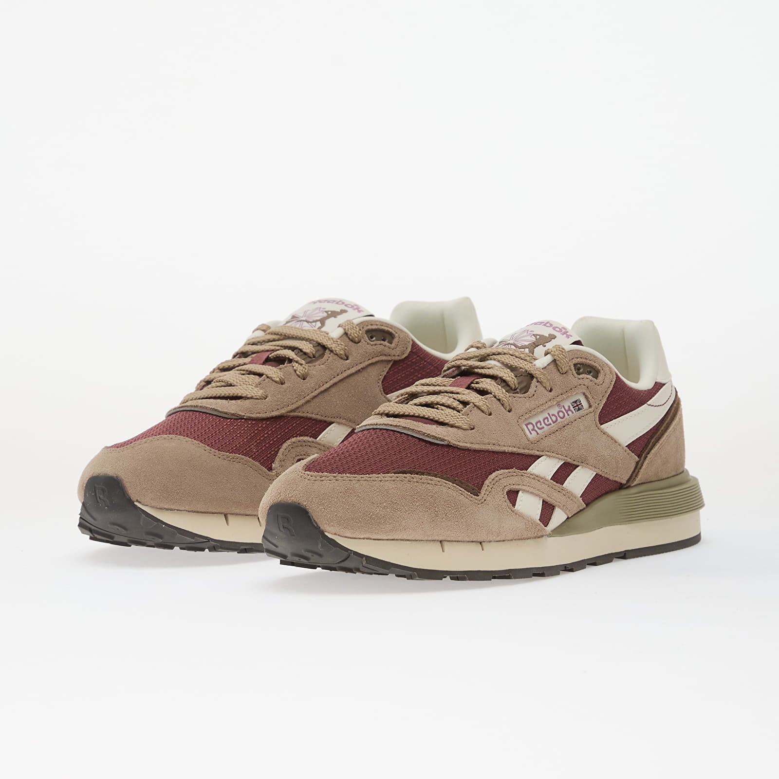 Scarpe uomo Reebok Classic Nylon 89 Grainy Grey/ Black Berry/ Chalk