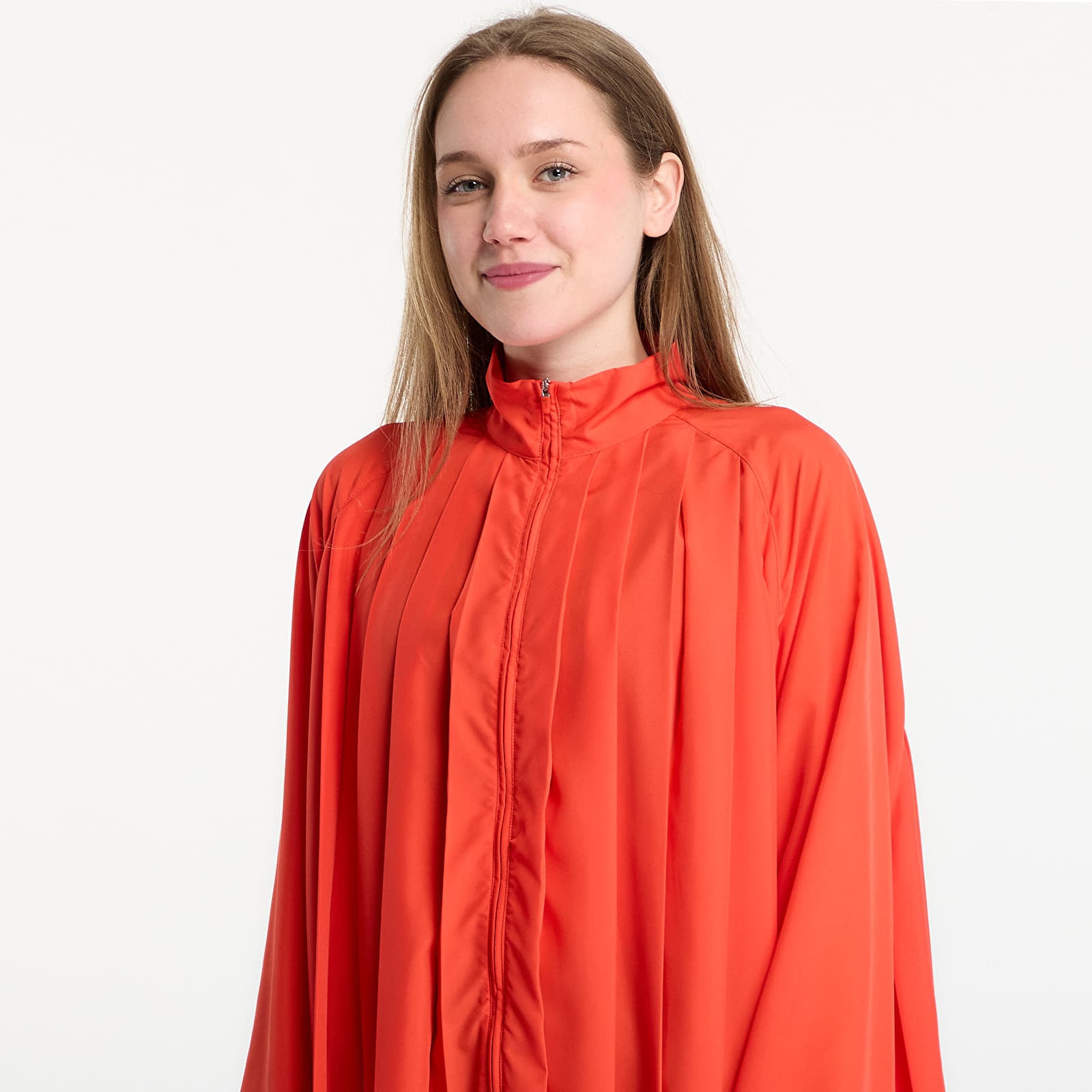 Women's dresses Nike Sportswear Women's Oversized Long-Sleeve Pleated Mini Dress Lt Crimson/ Lt Crimson