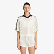 adidas Knitted Crochet Polo Off White